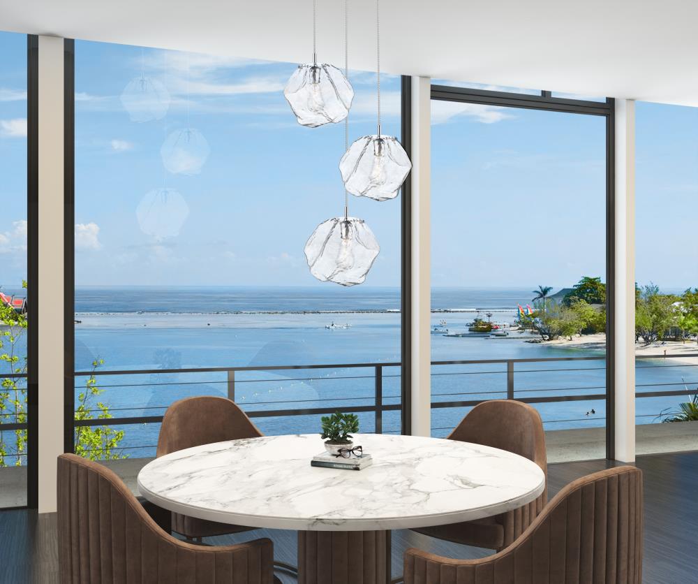 Access Lighting 63127LEDDLP-MSS/CLR Pendant-Lights - View #3