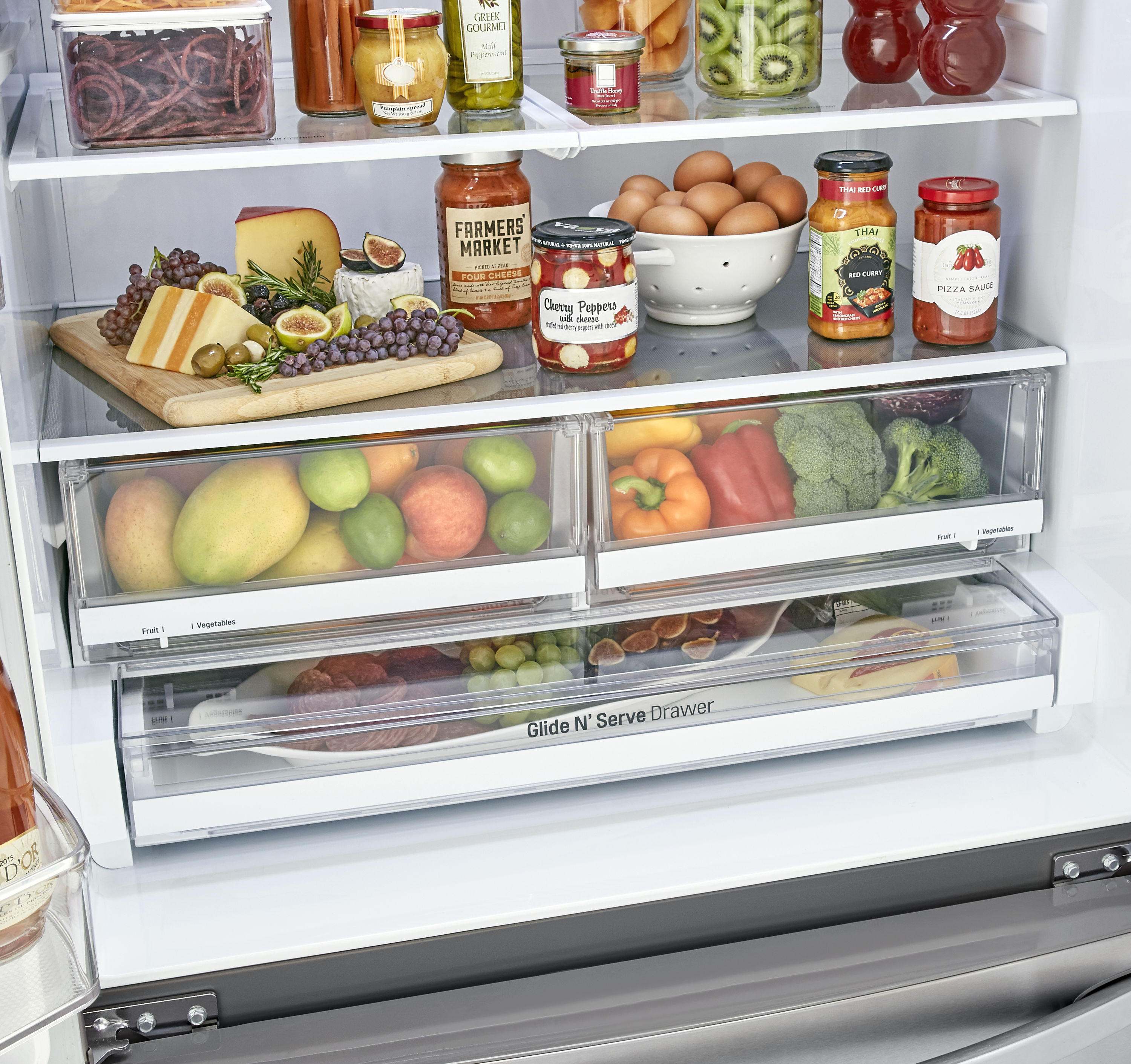 LG InstaView 27-cu ft French Door Refrigerator with Ice Maker and Door ...