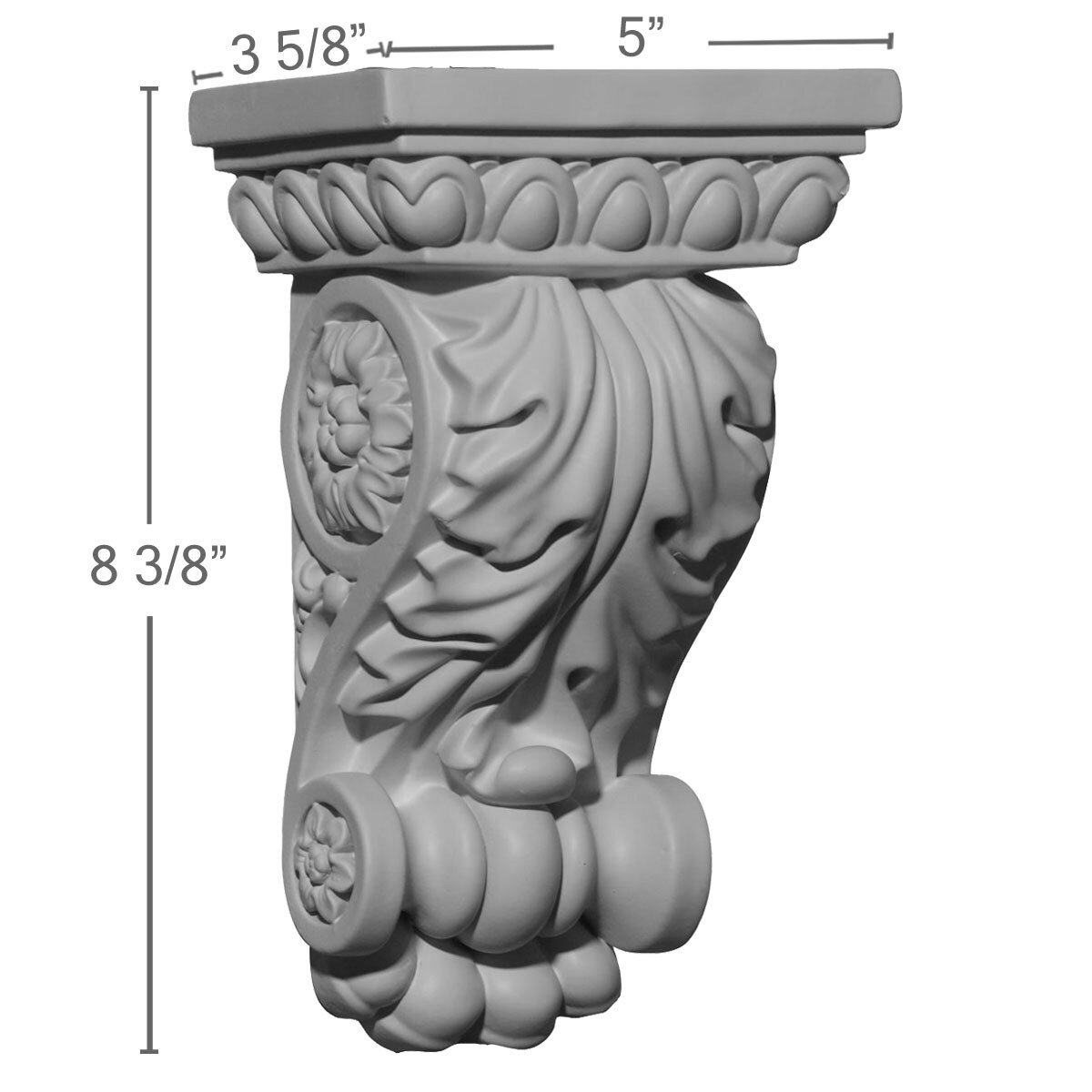 Ekena Millwork COR05X03X08AT corbels - View #2