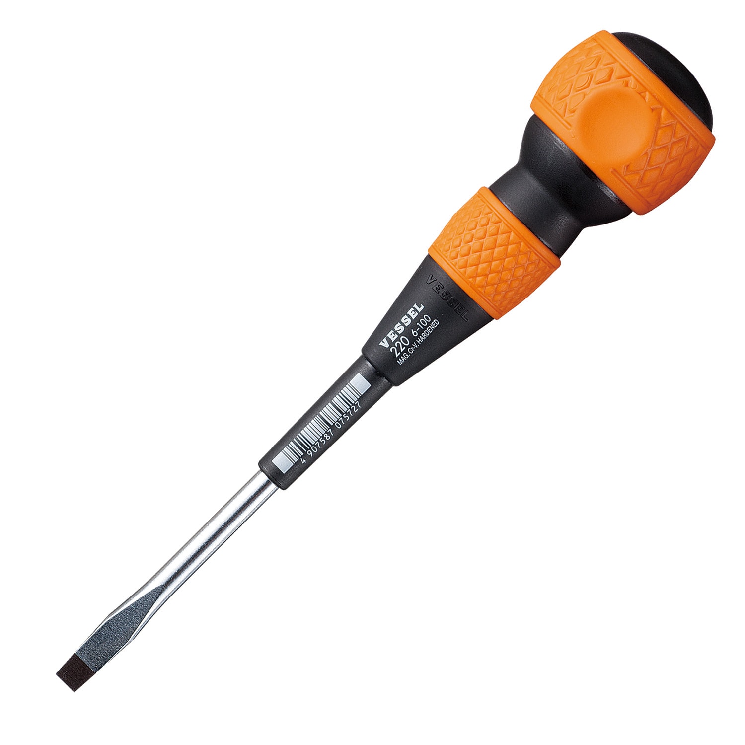 VESSEL 225S6100 6-mm 4-in Magnetic Slotted Screwdriver