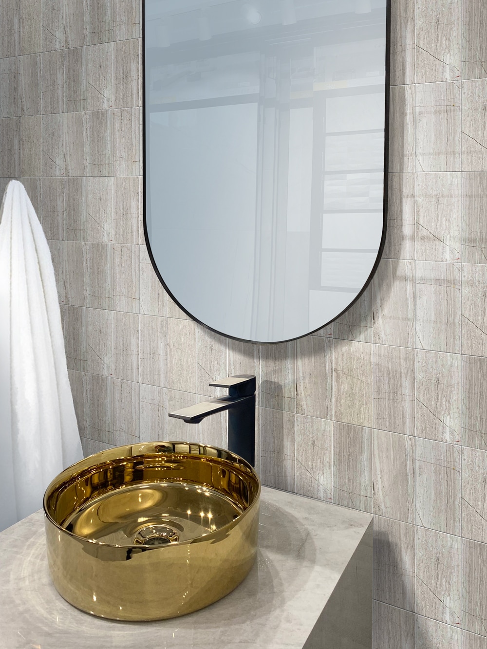 Apollo Tile (Sample) Large Format Tile and Trims Gray 3-in x 6-in Honed Marble Subway Floor and Wall Tile