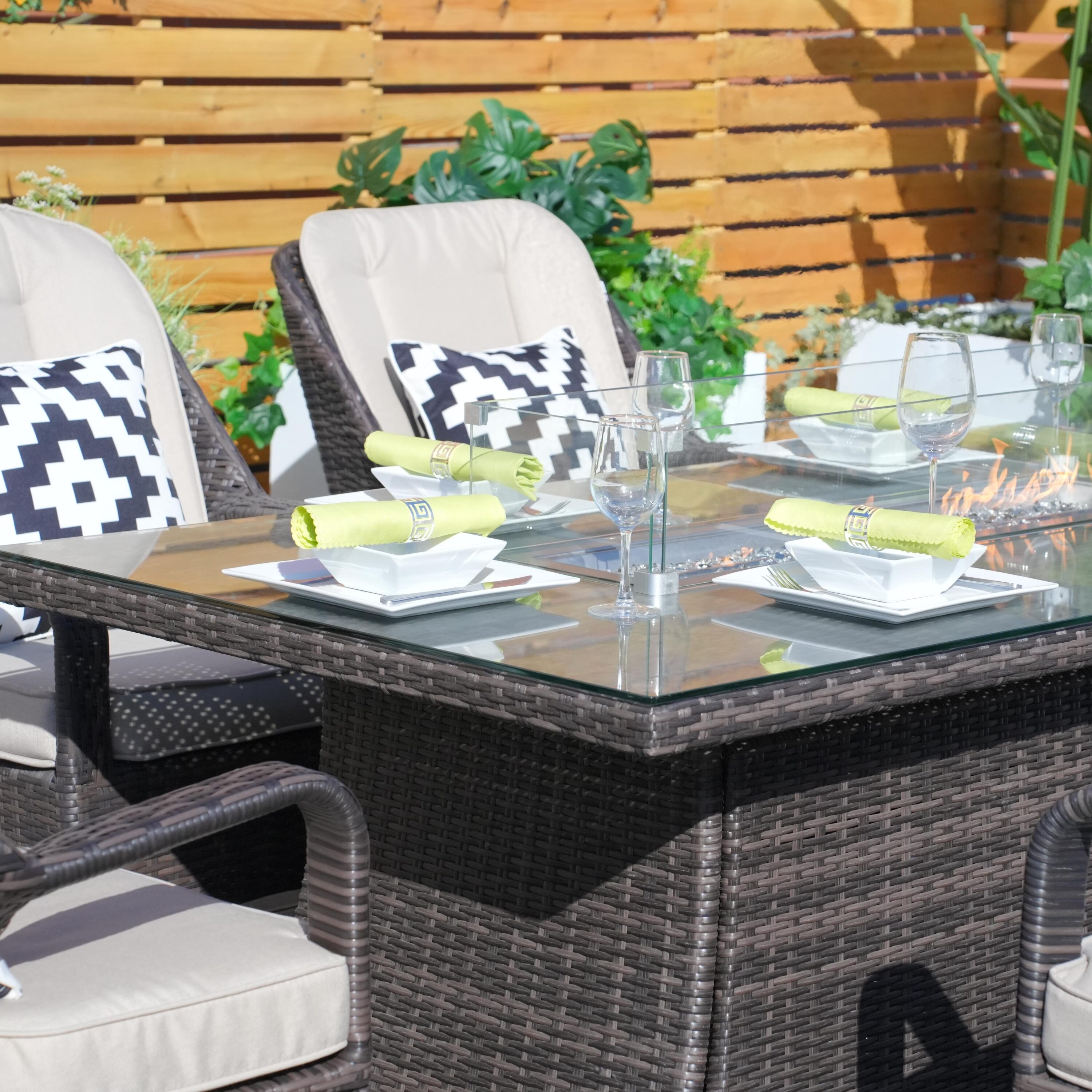 Direct Wicker DWG-1403B06R-BR Patio-Dining-Sets - View #3