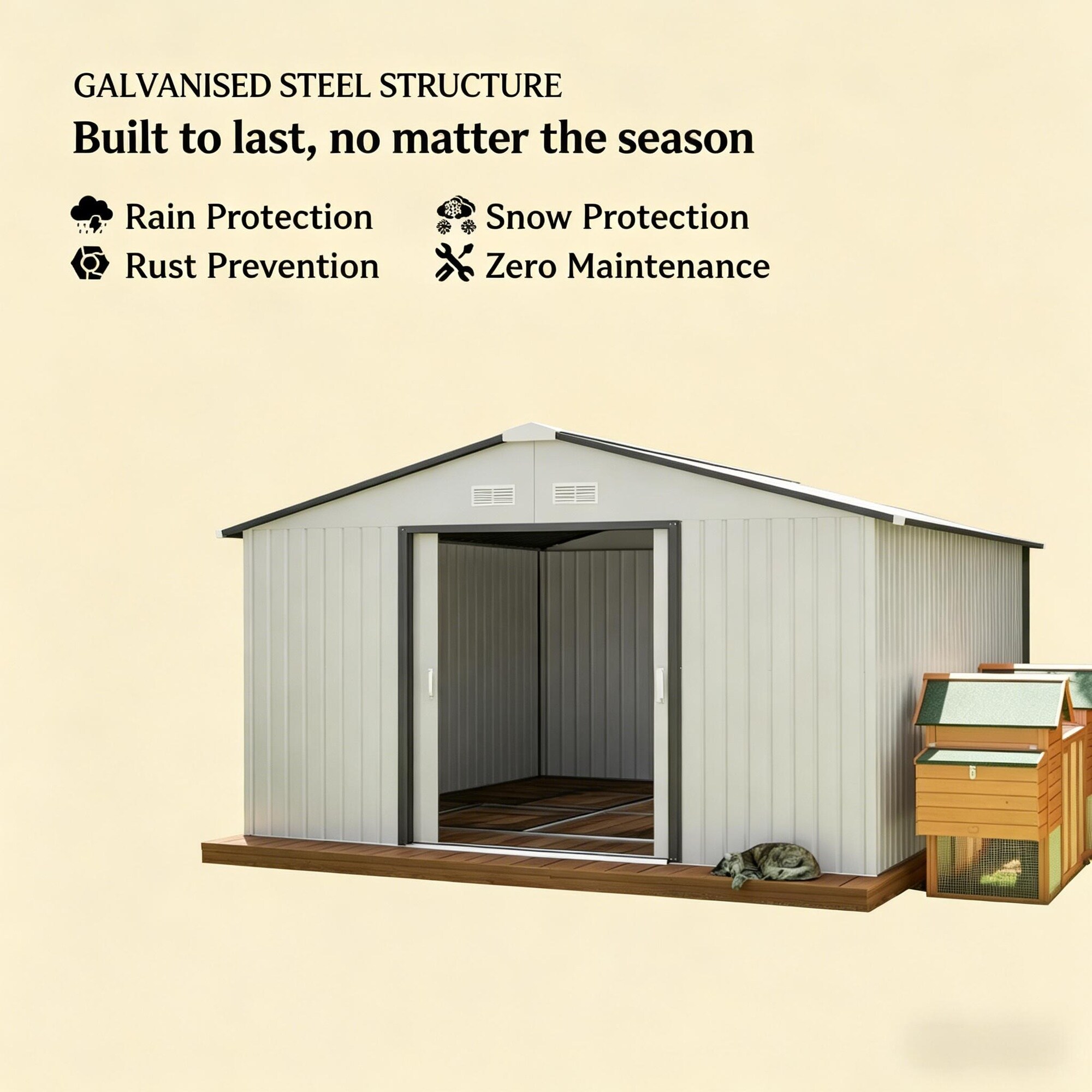 Vorene J-OZPQ184S90Y2 Metal-Storage-Buildings-Sheds - View #4