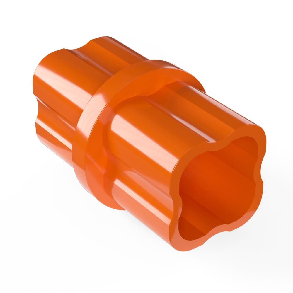 PVC Pipeworks 125-IC-O-10 1-1/4-in PVC Internal Furniture Grade Coupling in Orange (10-Pack)