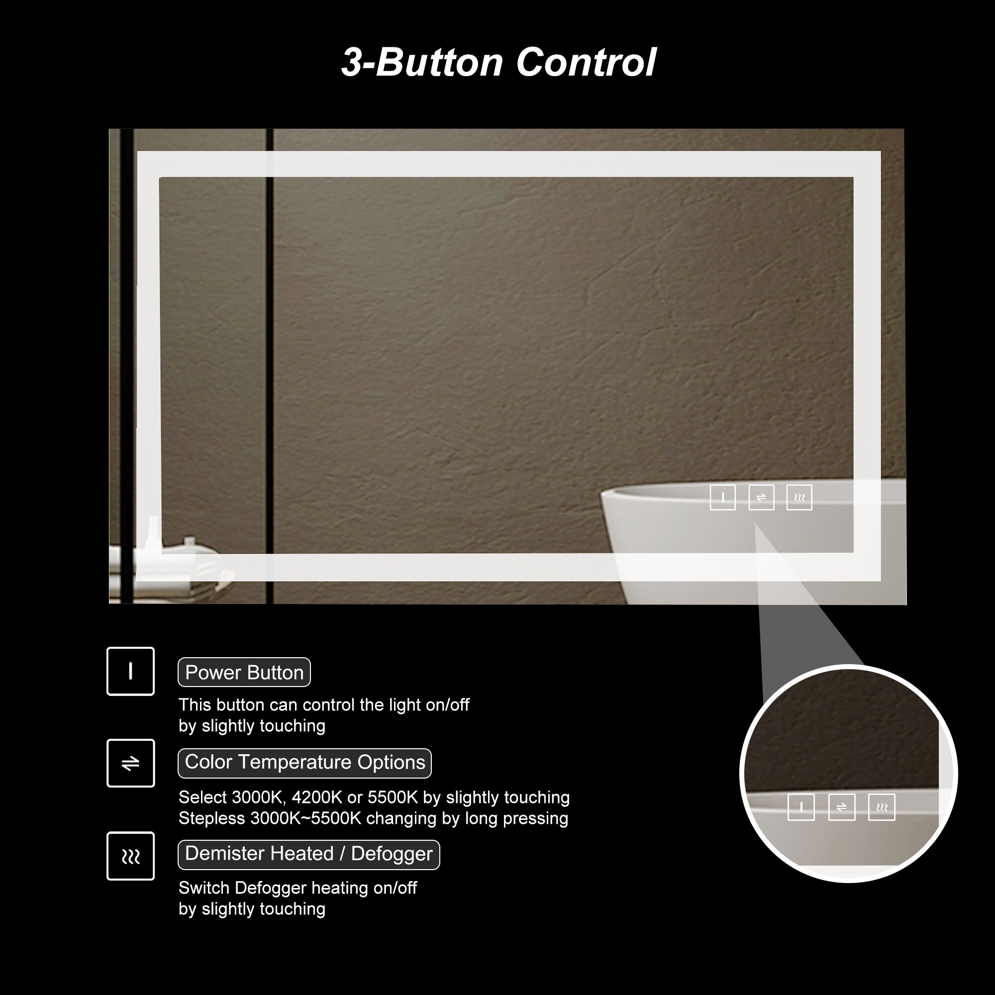 KINWELL MCG0504 Framed-Bath-Mirrors - View #7