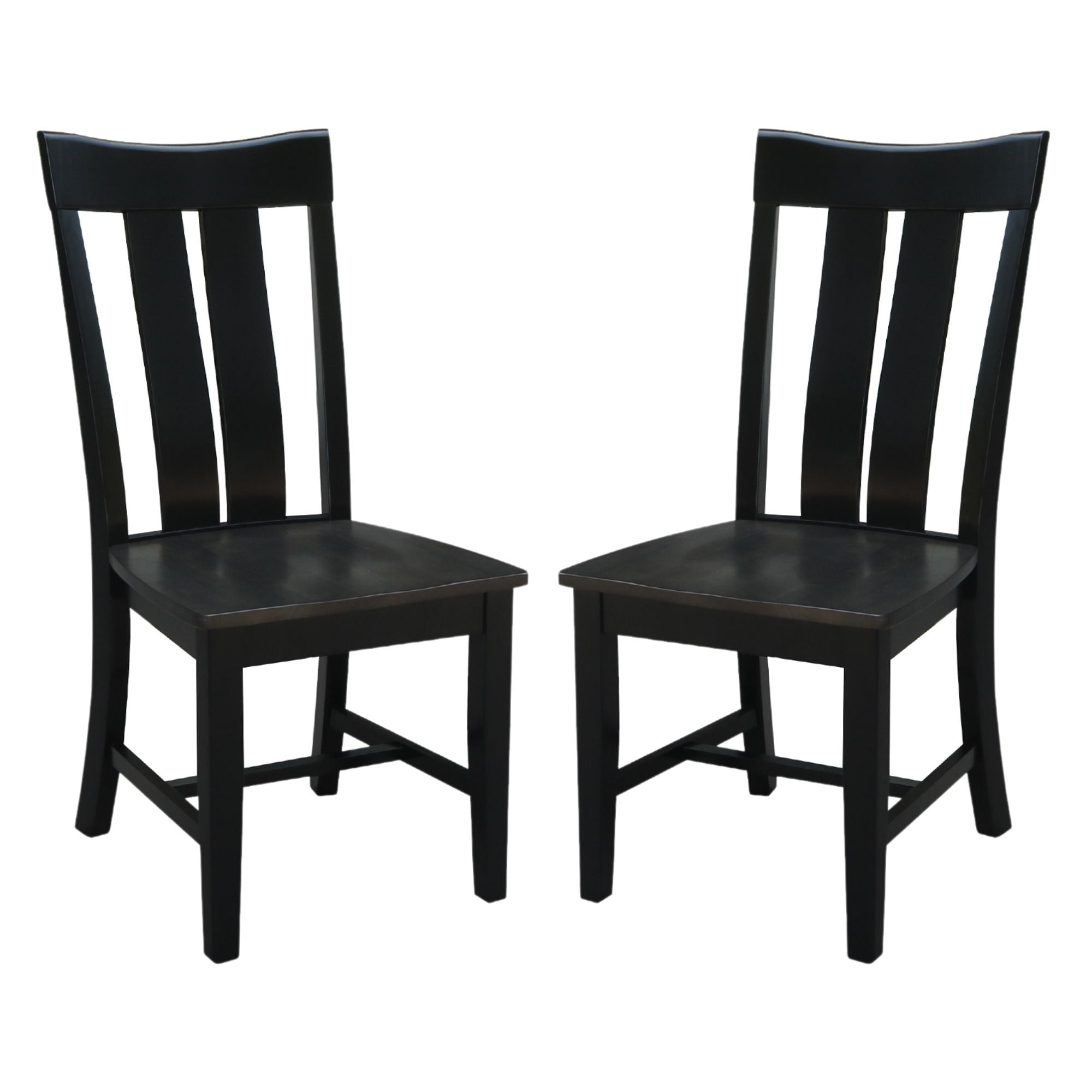 International Concepts C75-13P Set of 2 Traditional Dining Side Chair (Wood Frame)