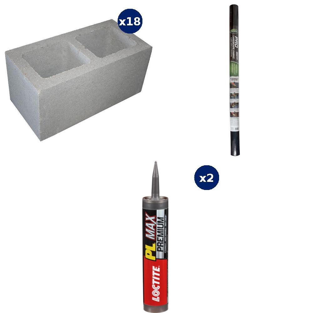   8ft x 4ft Cement Raised Garden Bed Collection