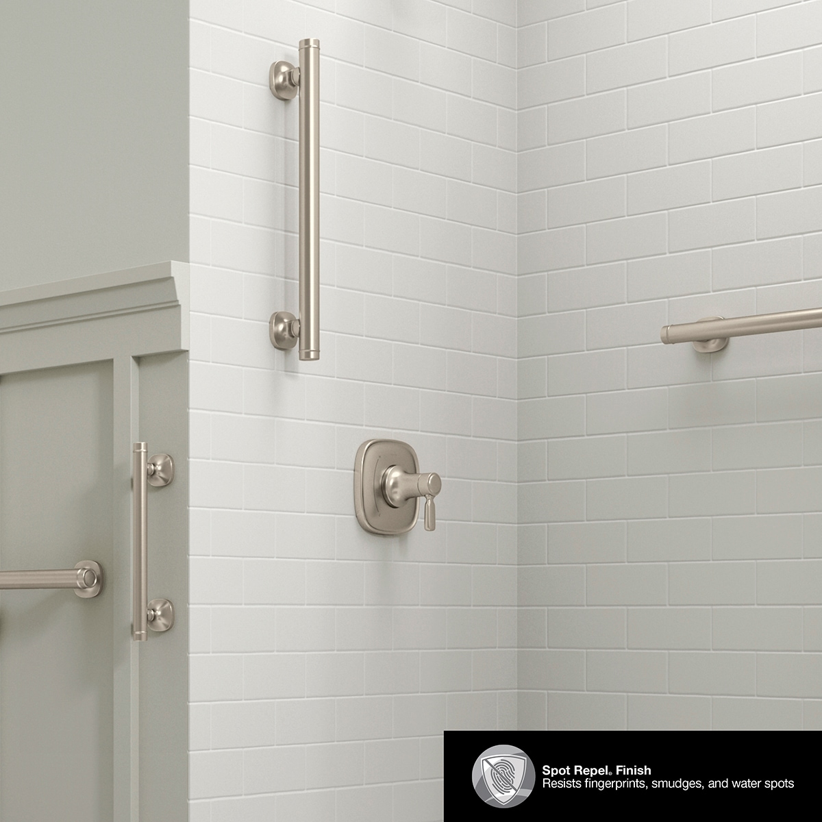 KOHLER Ealing 16 in Vibrant Brushed Nickel Wall Mount ADA