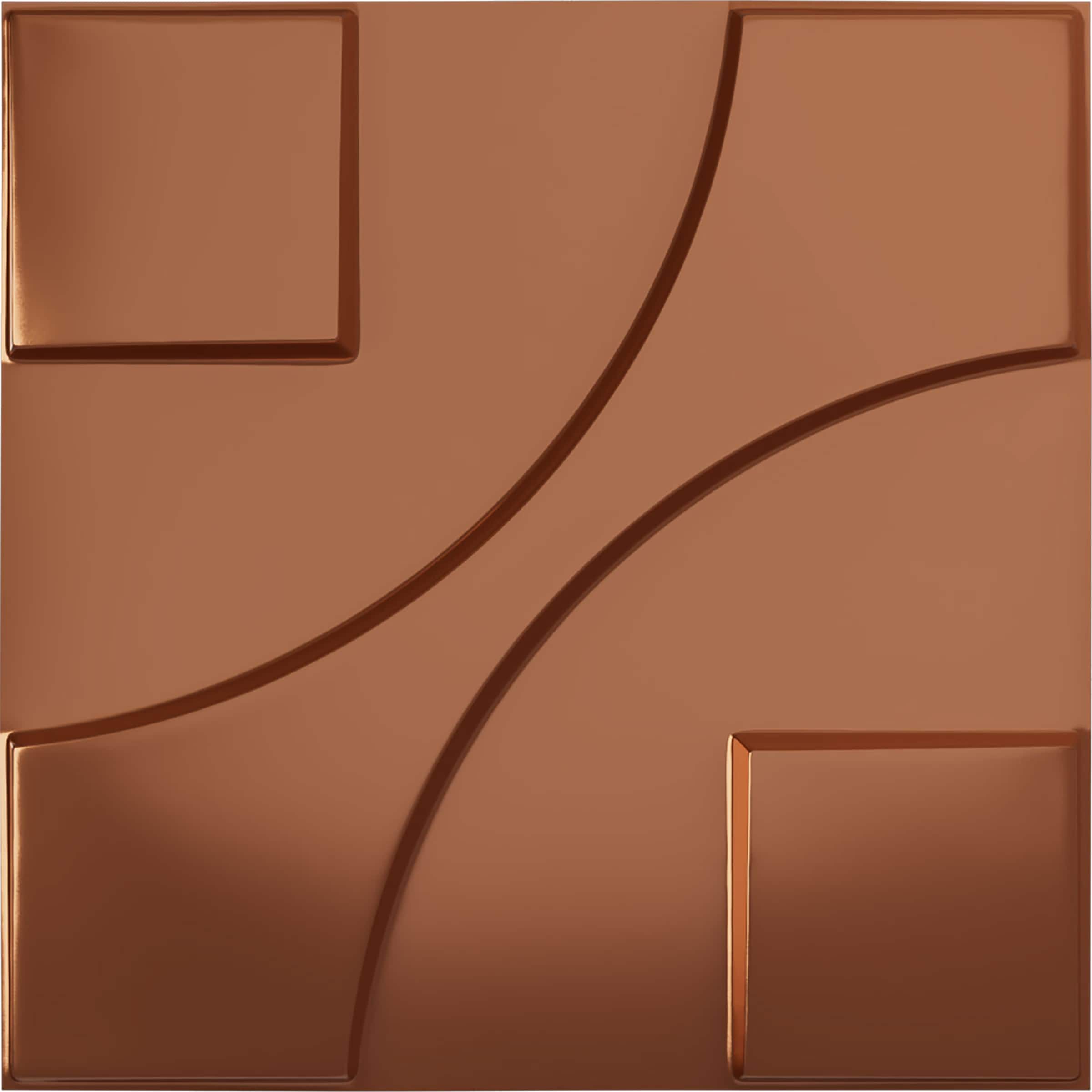 Ekena Millwork WP20X20NEBCO 19-5/8-in x 19-5/8-in Embossed Paintable/Stainable Copper PVC Wall Panel (