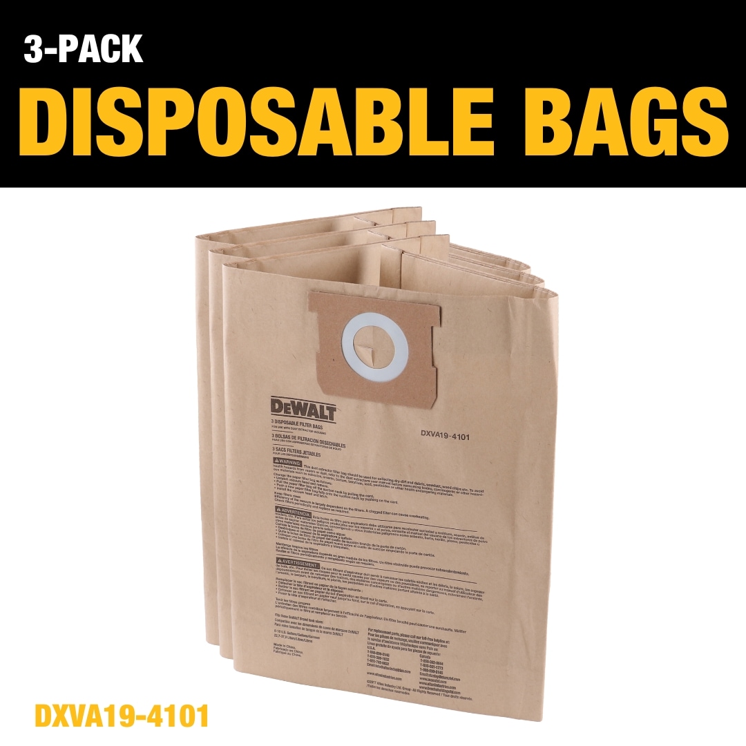 DEWALT DXVA19-4101 Shop-Vacuum-Filters-Collection-Bags - View #3