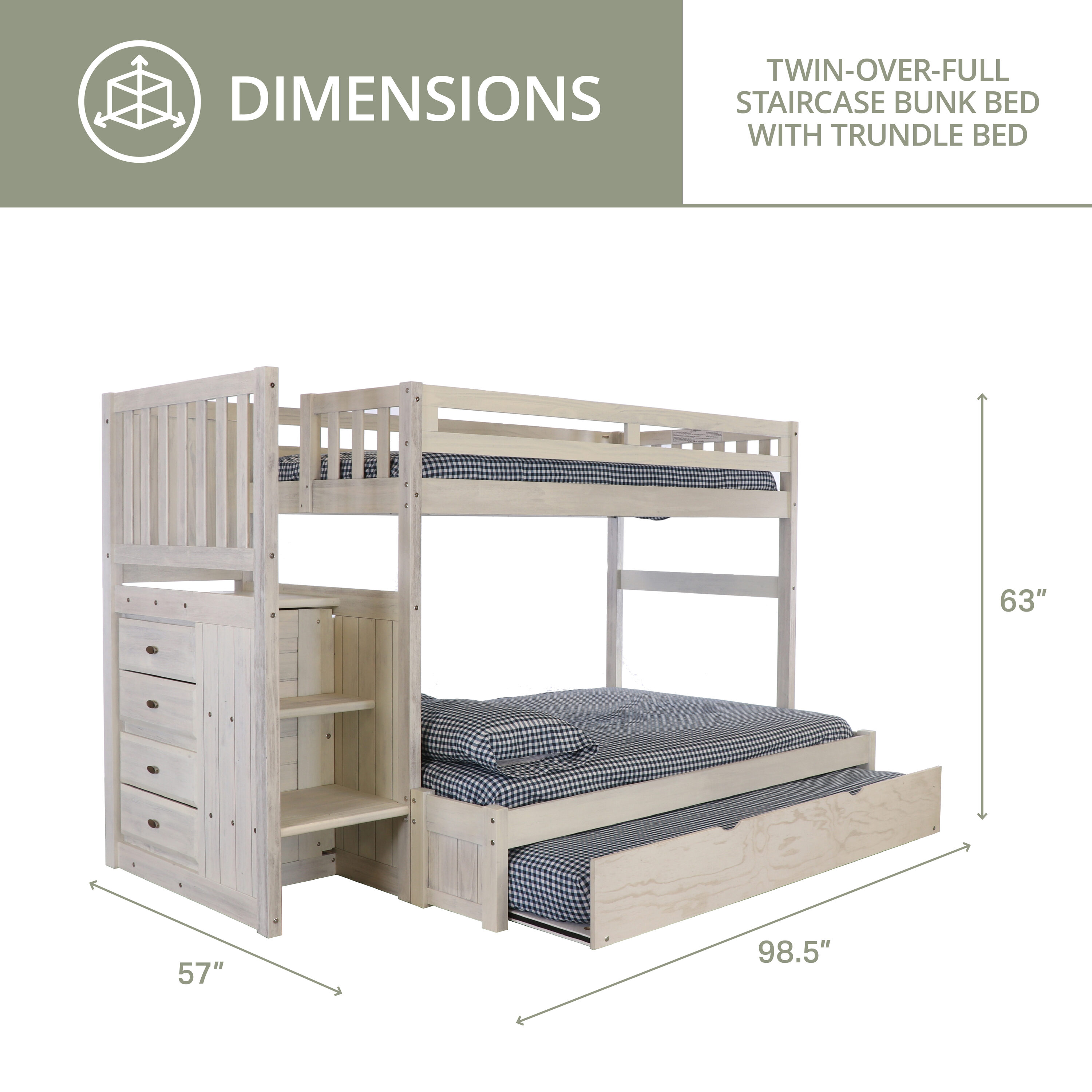 A Furniture Classics 85217TFTRU-22 Bunk-Beds - View #3