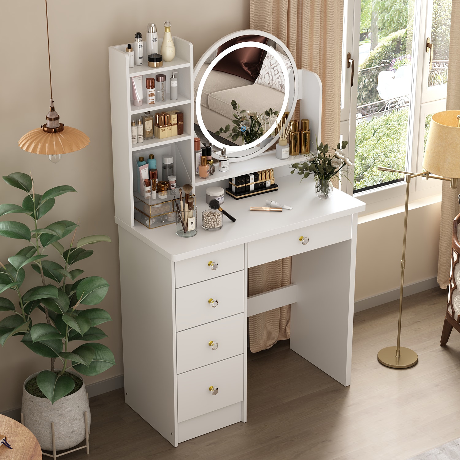 FUFU&GAGA LNN-KF210095-03 Bedroom-Vanities - View #4