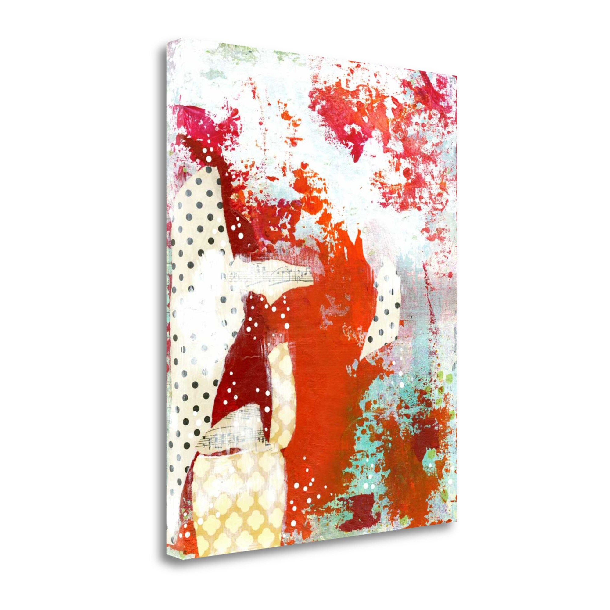 Tangletown Fine Art SBSO1031-2836C Orange Abstract Sarah Ogren 36-in H x 28-in W Abstract Print on Canvas