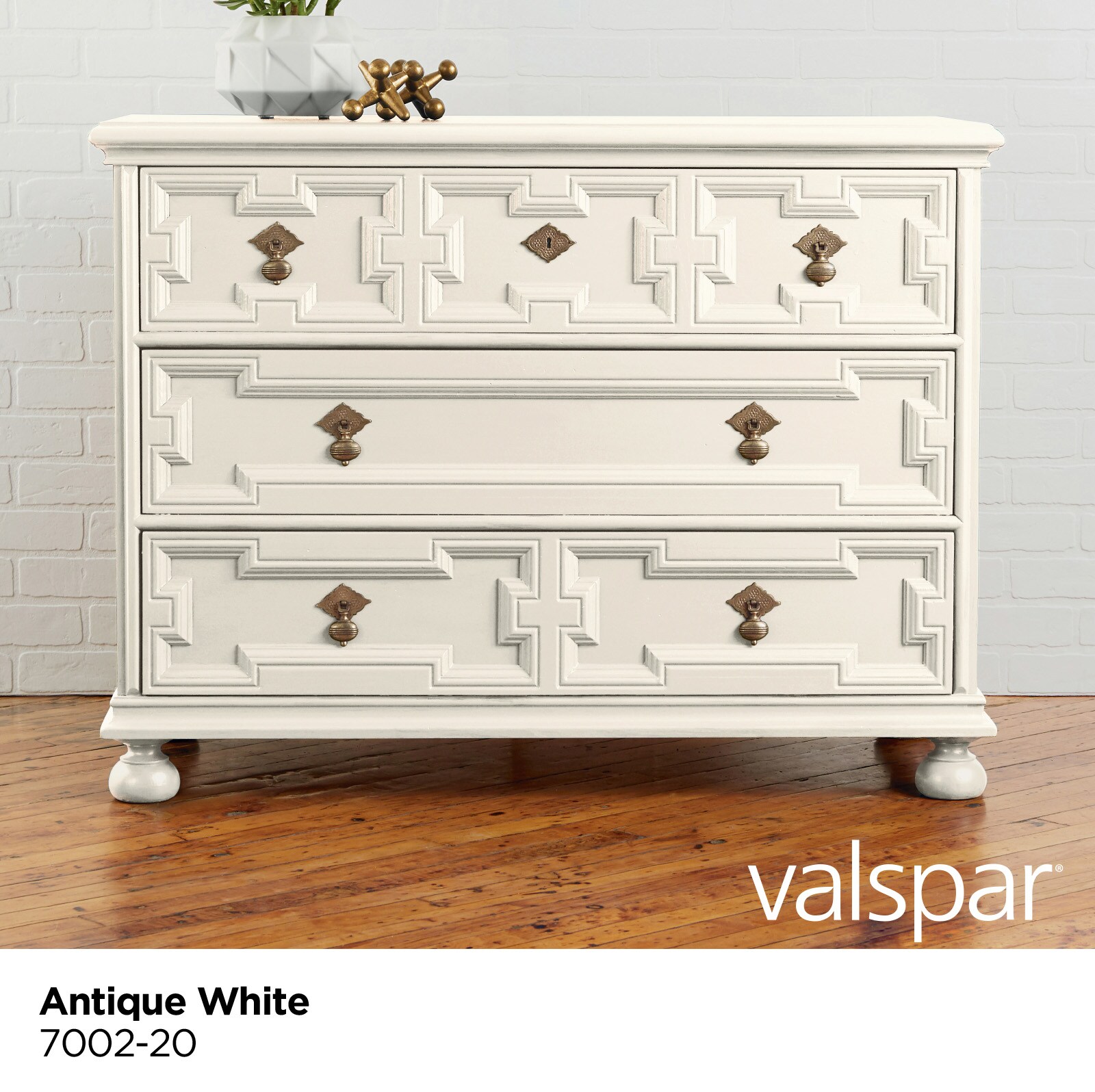 Valspar Semi-gloss Antique White 7002-20 Cabinet and Furniture Paint Enamel  (1-Gallon) at