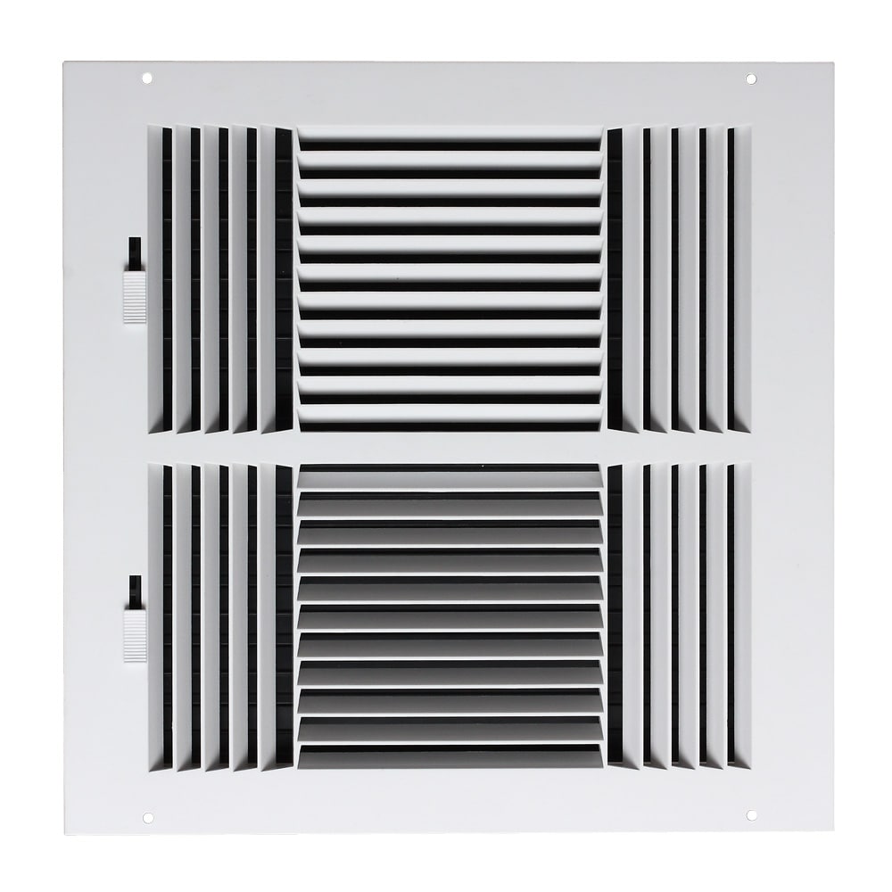 RELIABILT 3141212WH 12-in x 12-in 4-way ABS resin White Sidewall/Ceiling Register