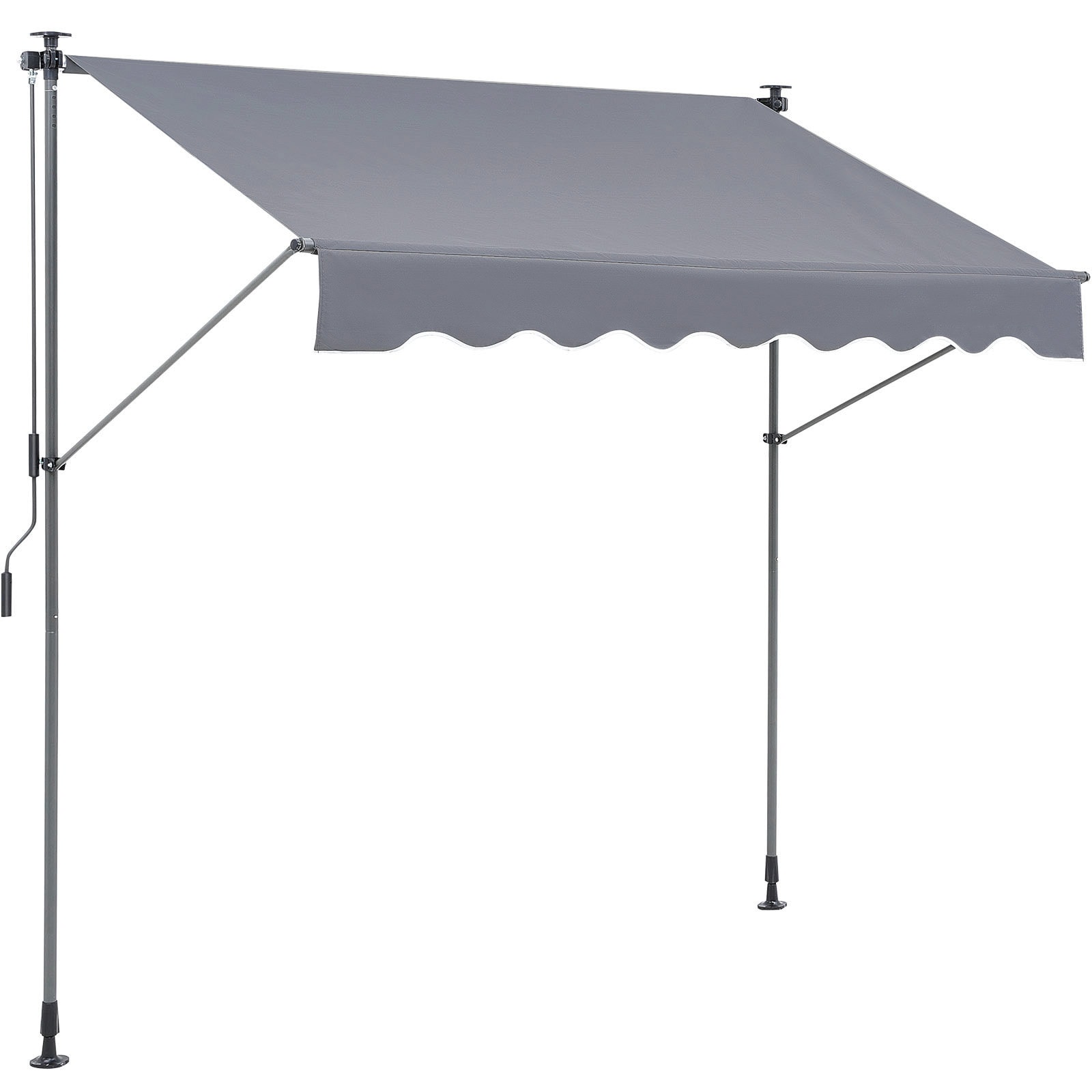 VEVOR - Manual Retractable Awning  78in Outdoor Retractable Patio Awning Sunshade Shelter  Adjust...