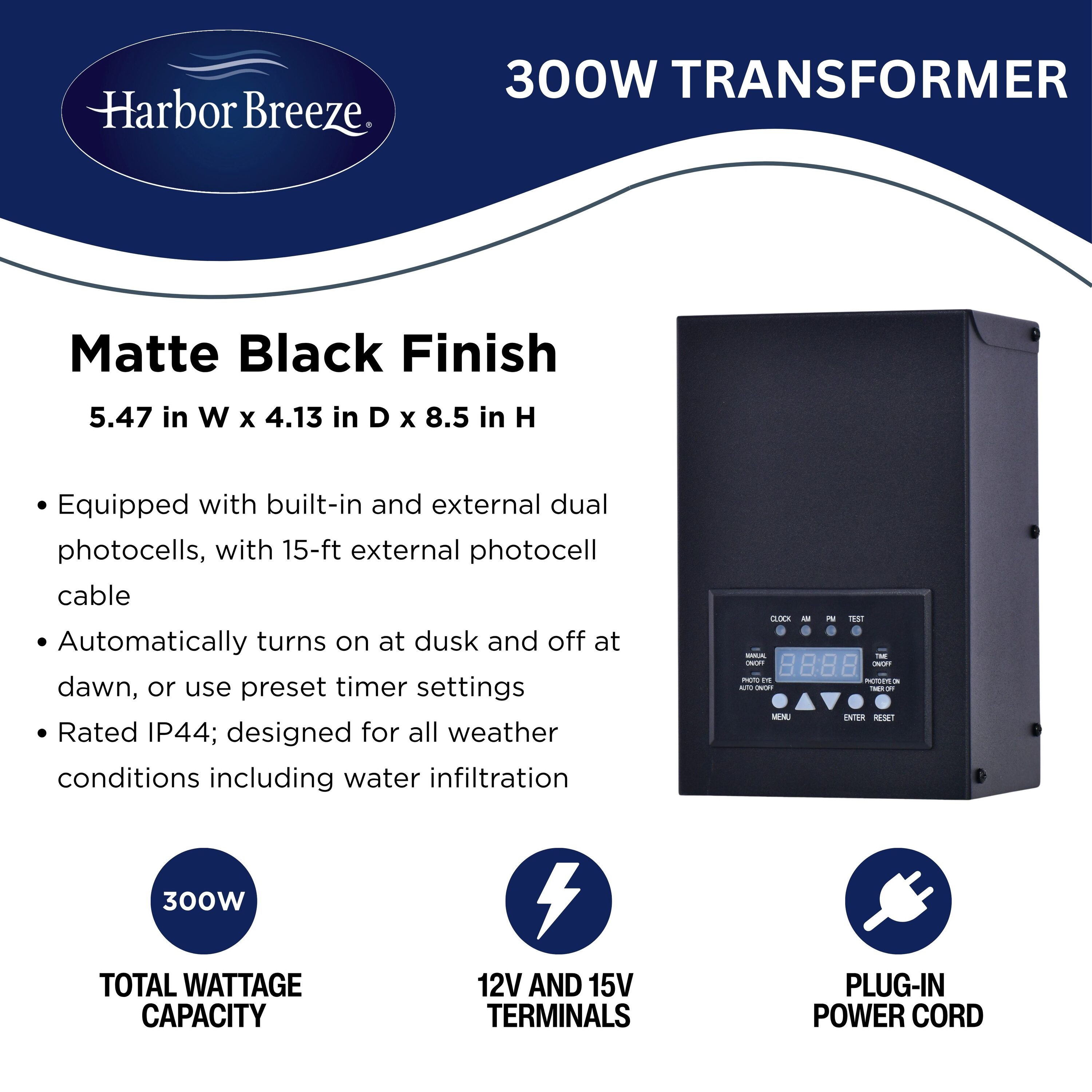 Harbor Breeze LVT300MBK Landscape-Lighting-Power-Pack - View #3