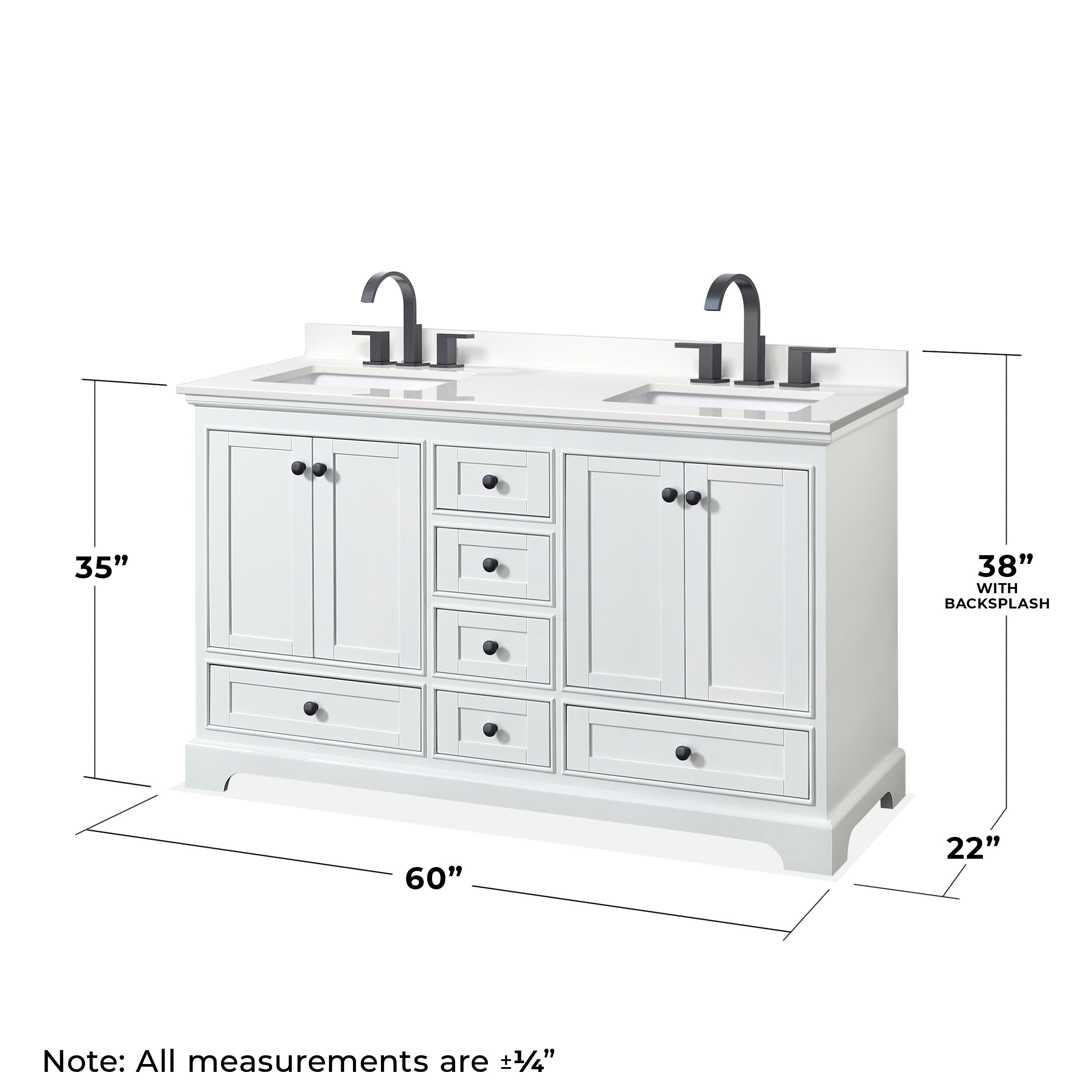 Wyndham Collection WCS202060DWBWQUS3MED Bath-Vanity-Combo - View #5