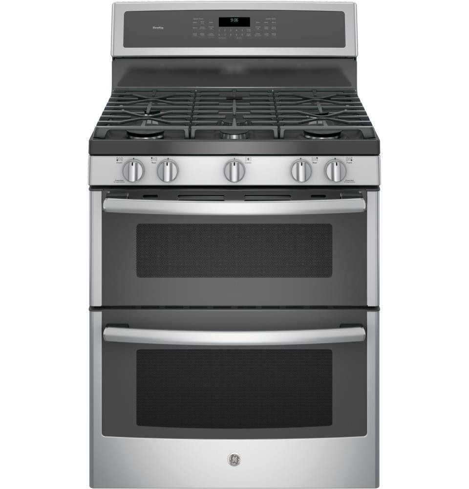 GE Profile 30-in 5 Burners 4.3-cu ft / 2.5-cu ft Self-cleaning ...