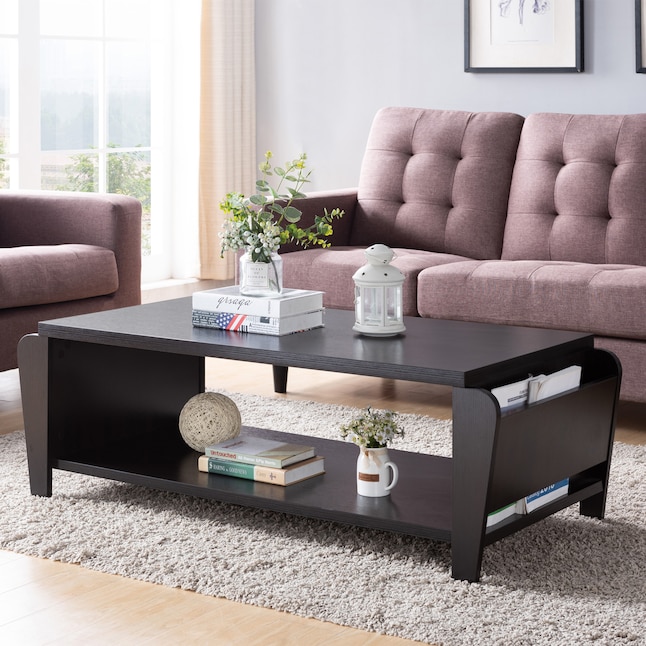 Furniture of America Sausalito Cappuccino Mdf Modern Coffee Table with ...