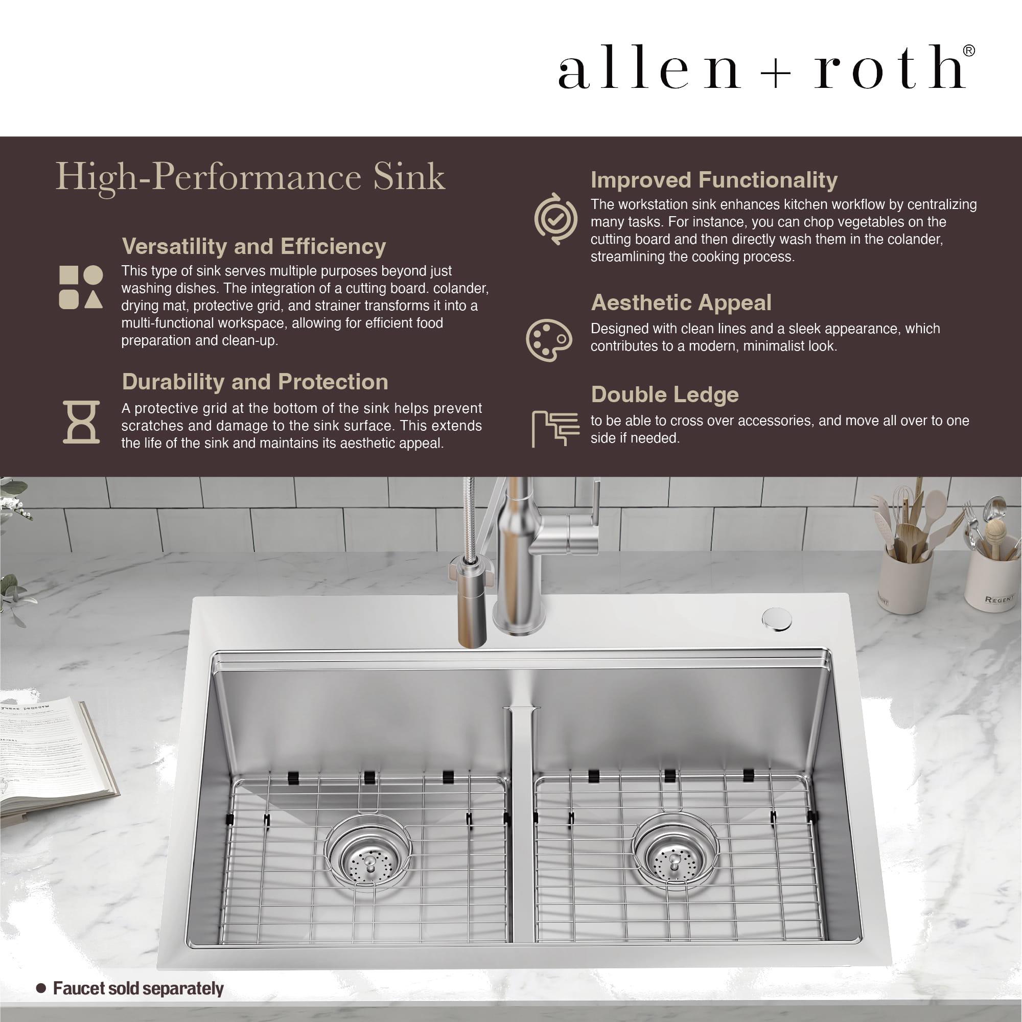 allen + roth FSDL1R3322A0102-AA Kitchen-Sinks - View #7