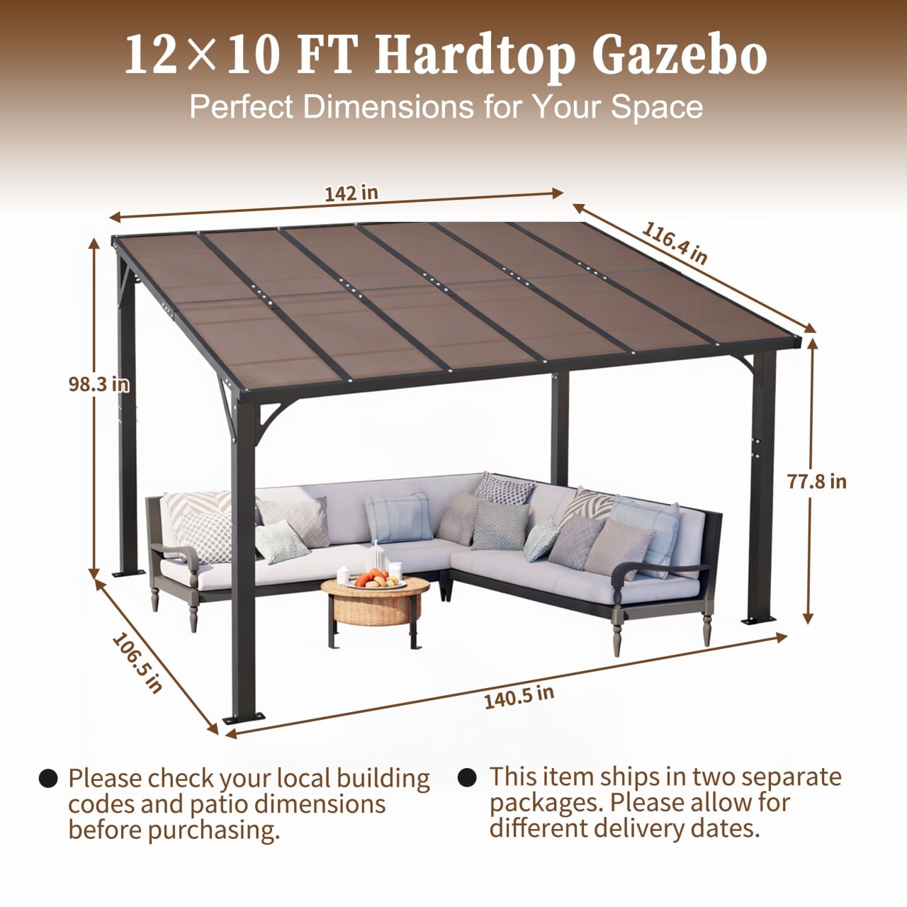 Vynxaria LS0504-5S00155A Wood-Resin-Gazebos - View #2