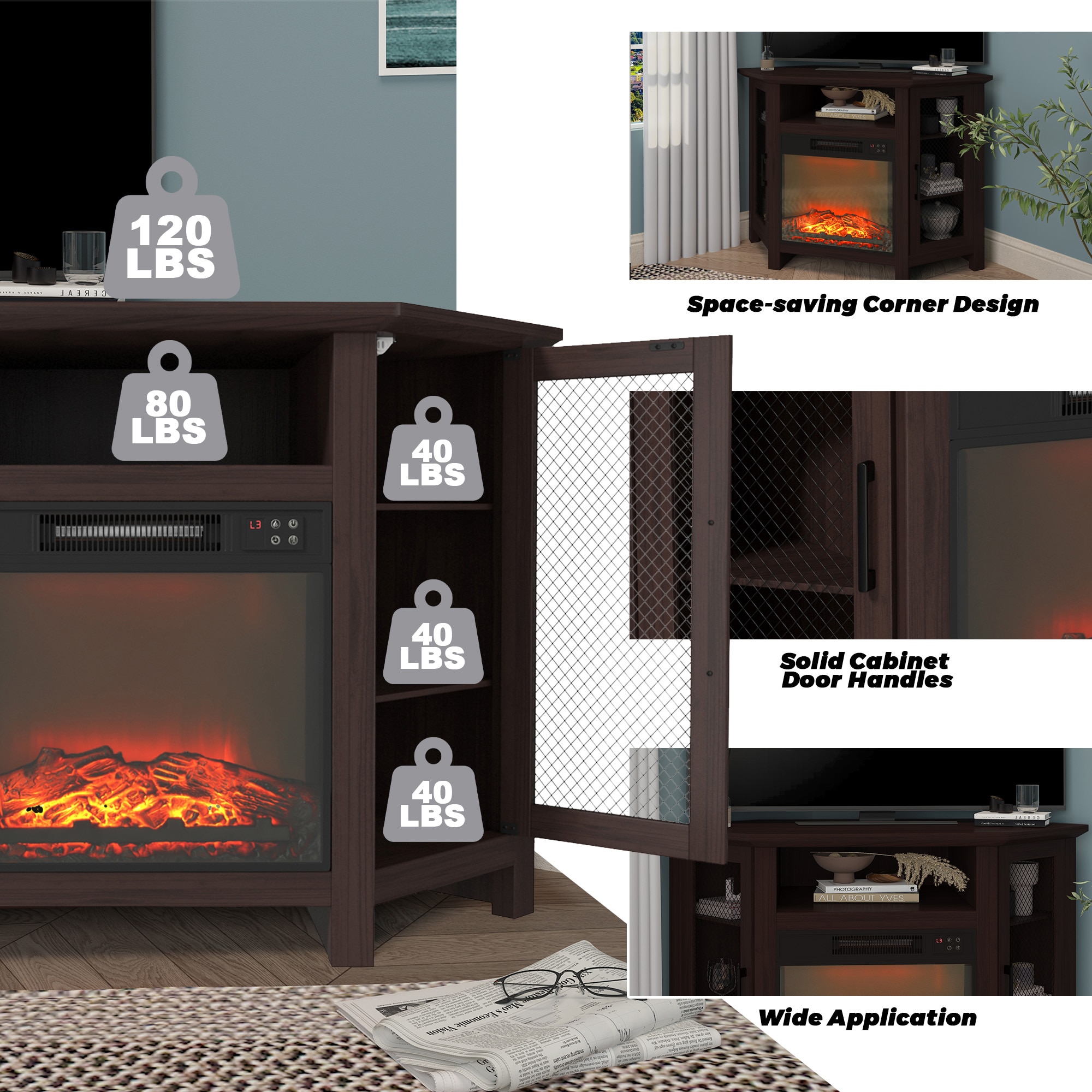 CASAINC CA-TVS050-RSO Electric-Fireplaces - View #5