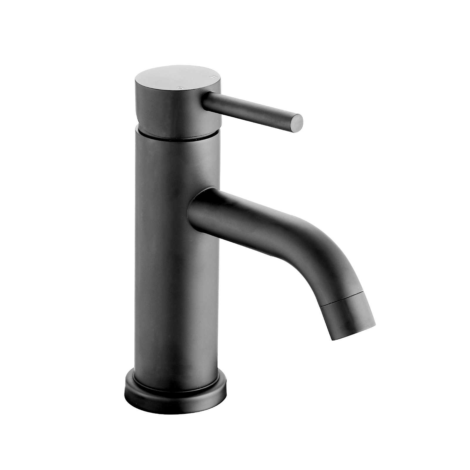 Rbied WJ-LSR-67 Bathroom Faucet Single Hole Single Handle Modern Vanity Sink Faucet Matte Black