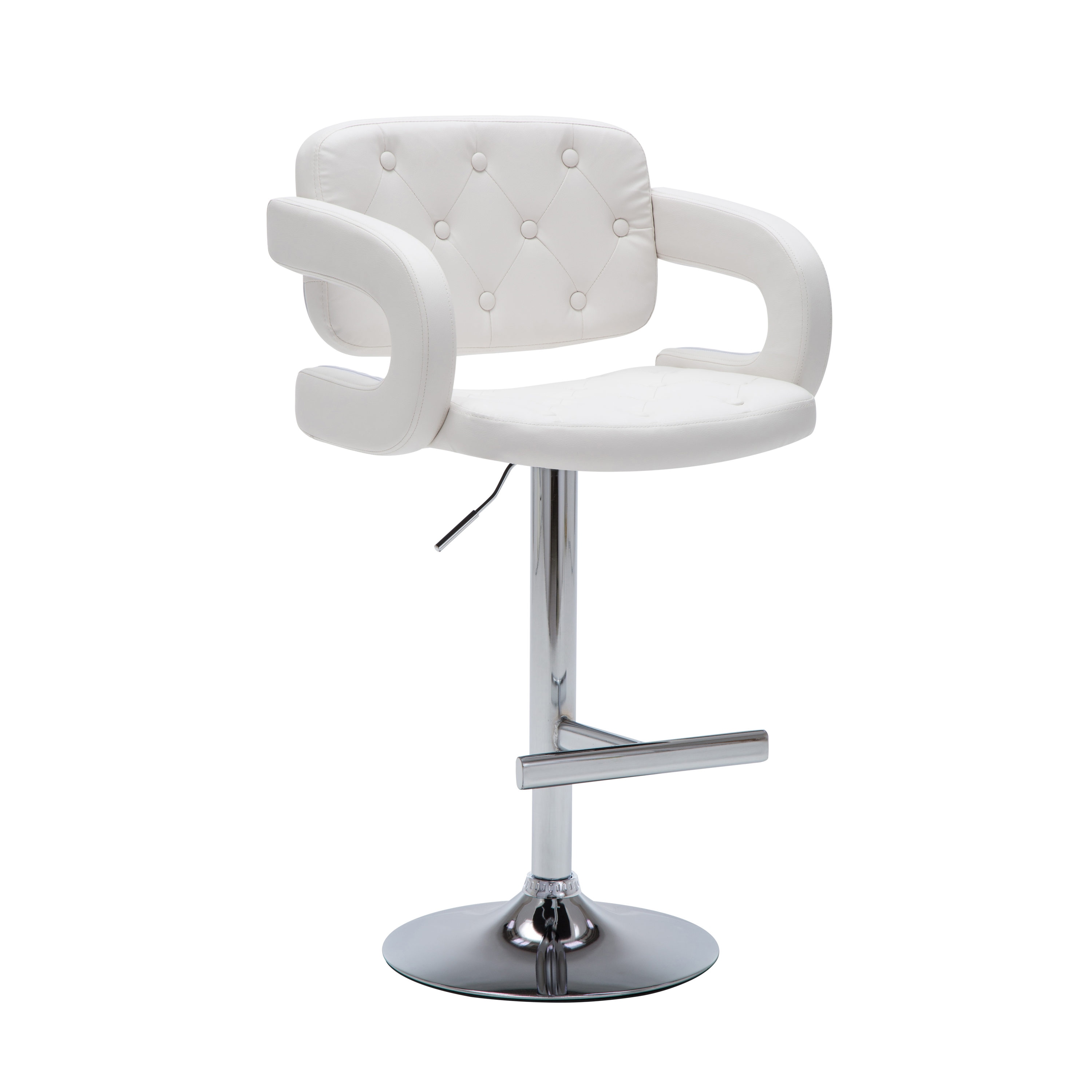 ac pacific adjustable height swivel bar stool