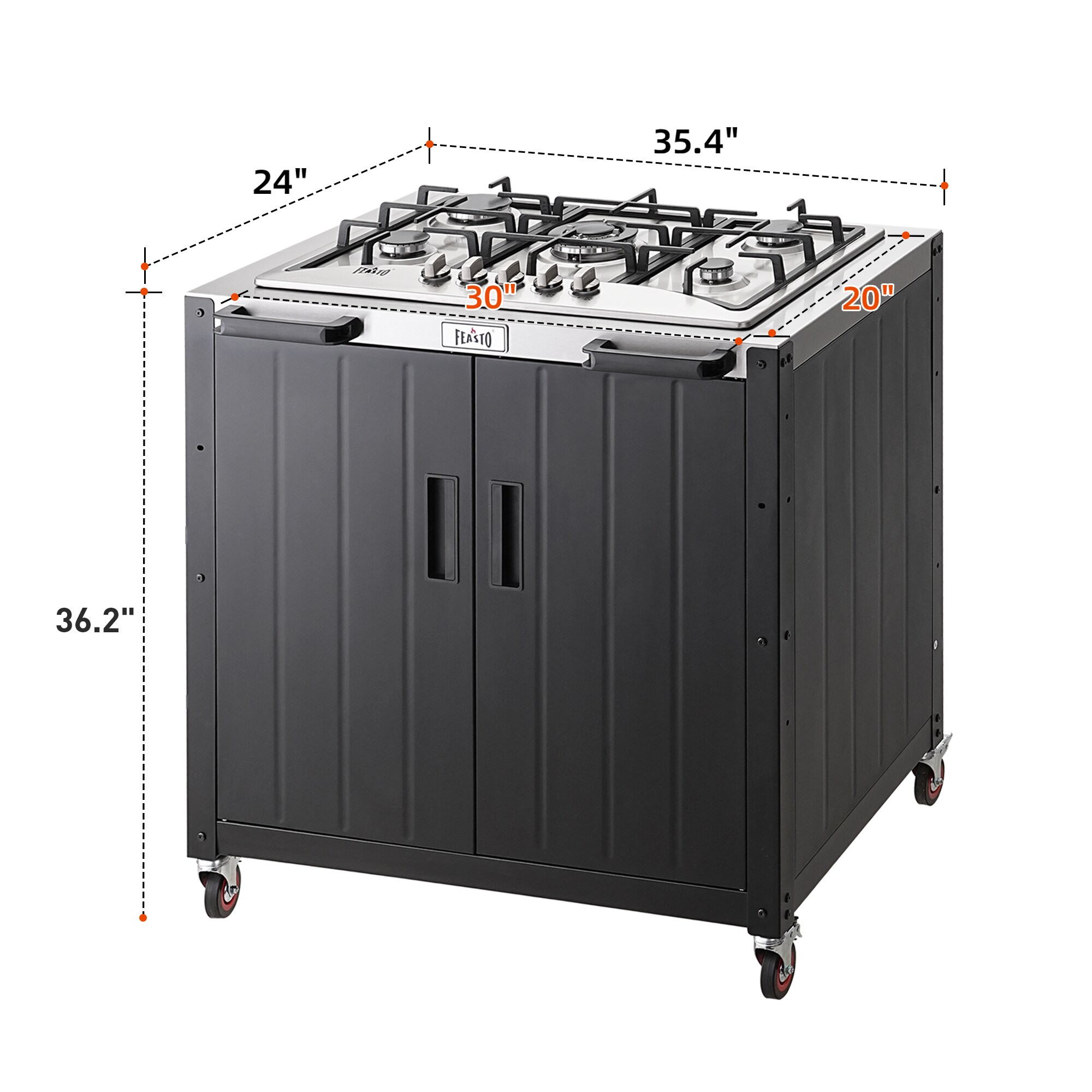 Feasto KT2435E Gas-Grill - View #3