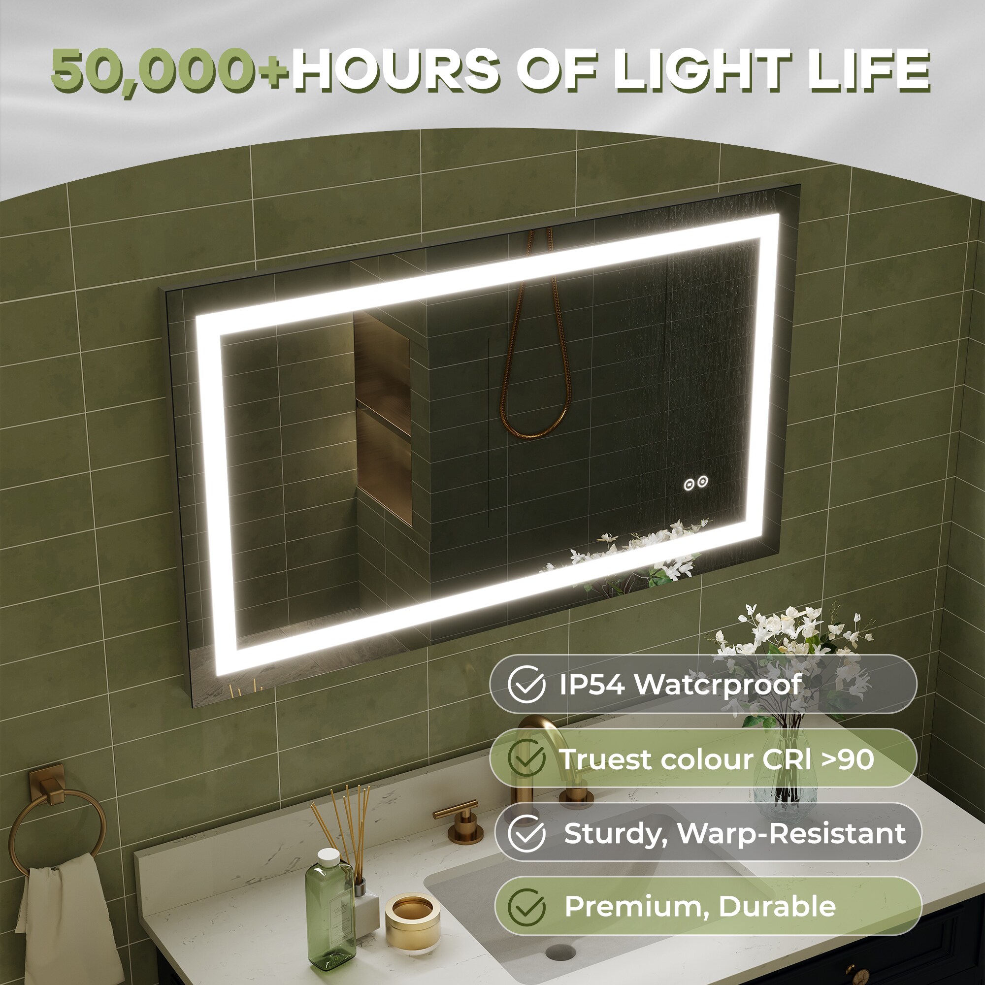 WELLFOR W1MRL4024 Framed-Bath-Mirrors - View #8