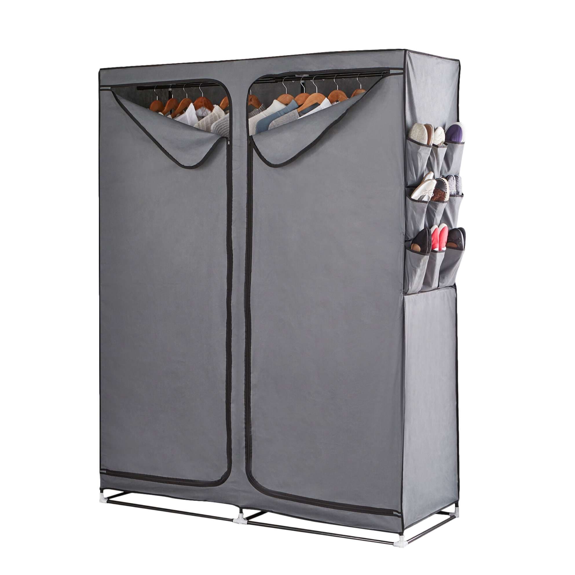 BrylaneHome 196392237312 23-in Oversized Double Wardrobe with Shoe Storage