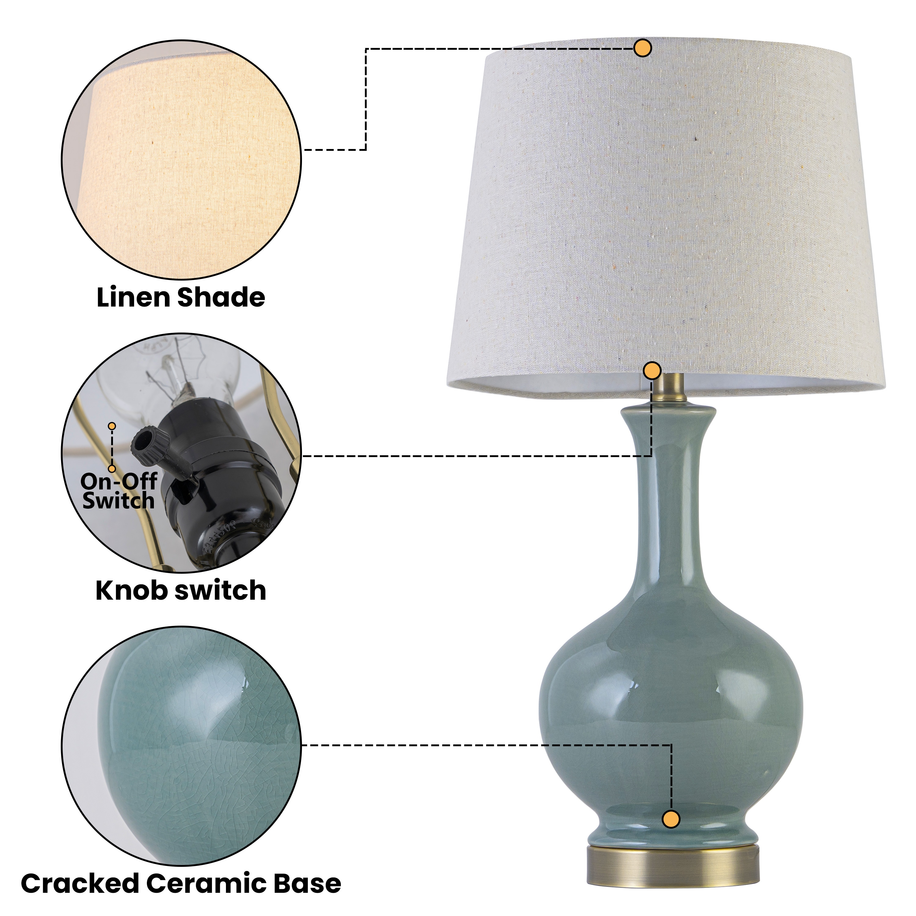 C Cattleya LCA2675-TGR Table-Lamps - View #4