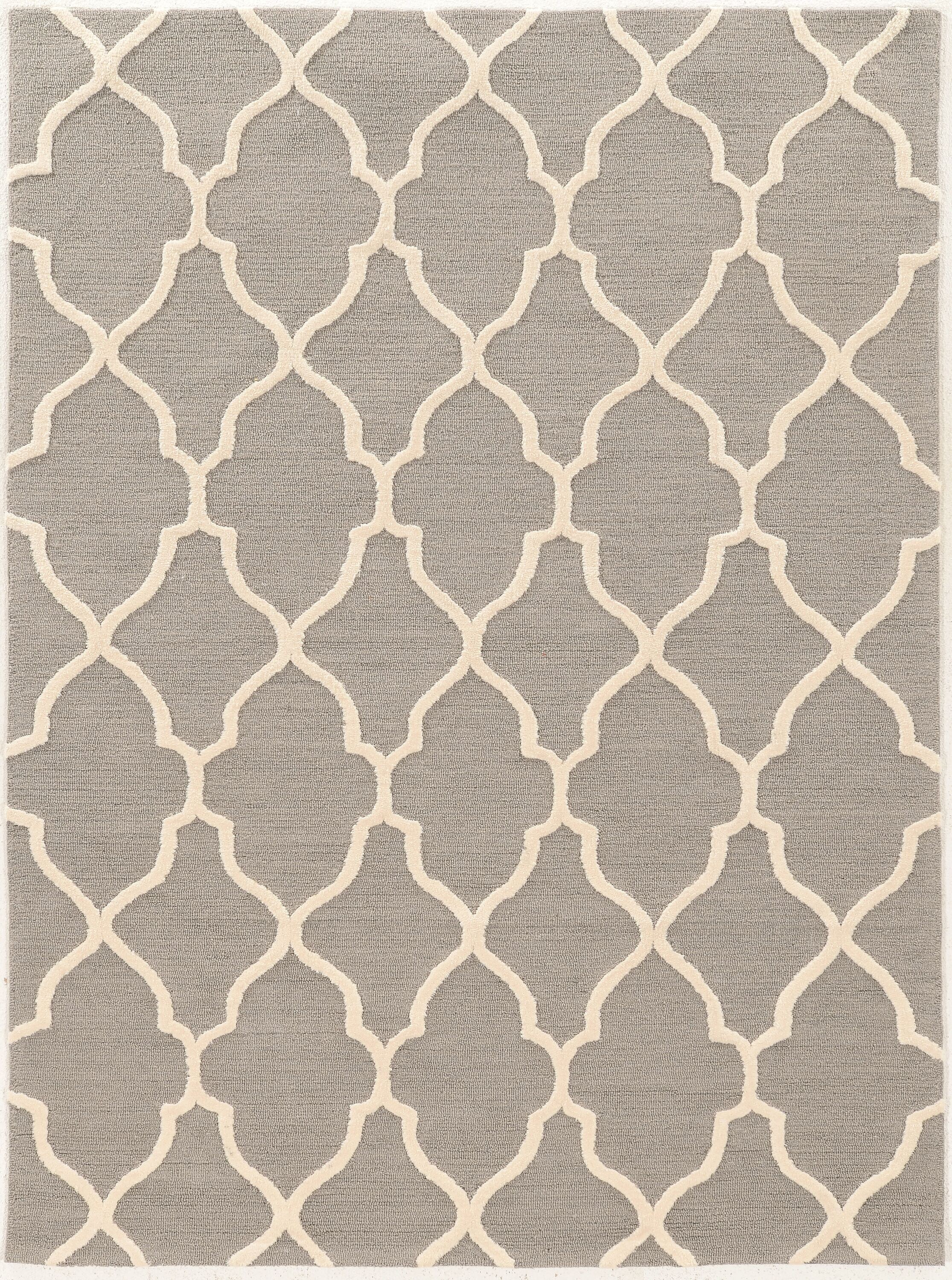 Linon RUGTA70157 Trio 5 X 7 (ft) Gray/Cream Indoor Geometric Area Rug