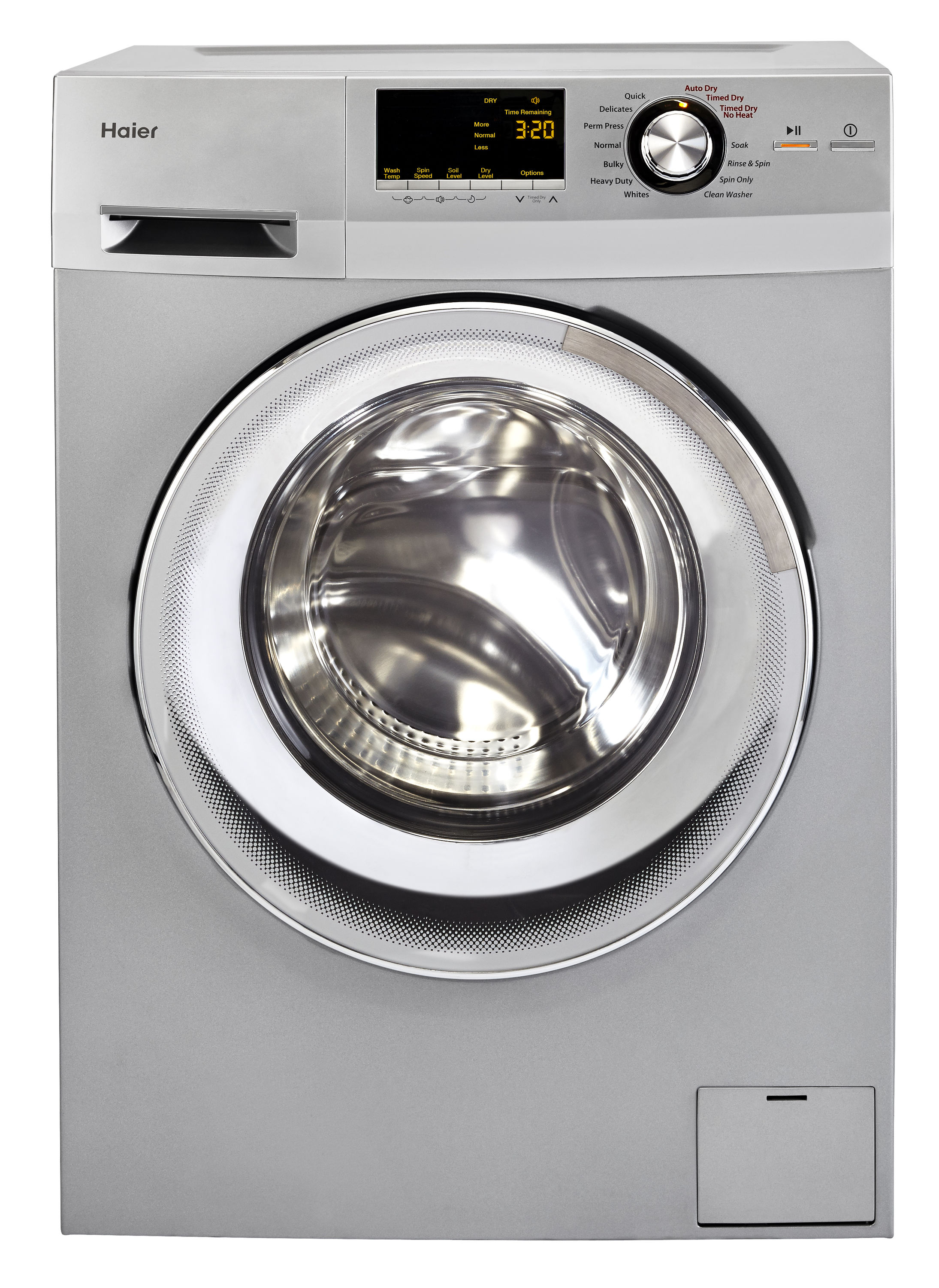 Haier 2-cu ft Capacity Silver Ventless All-in-One Washer/Dryer 