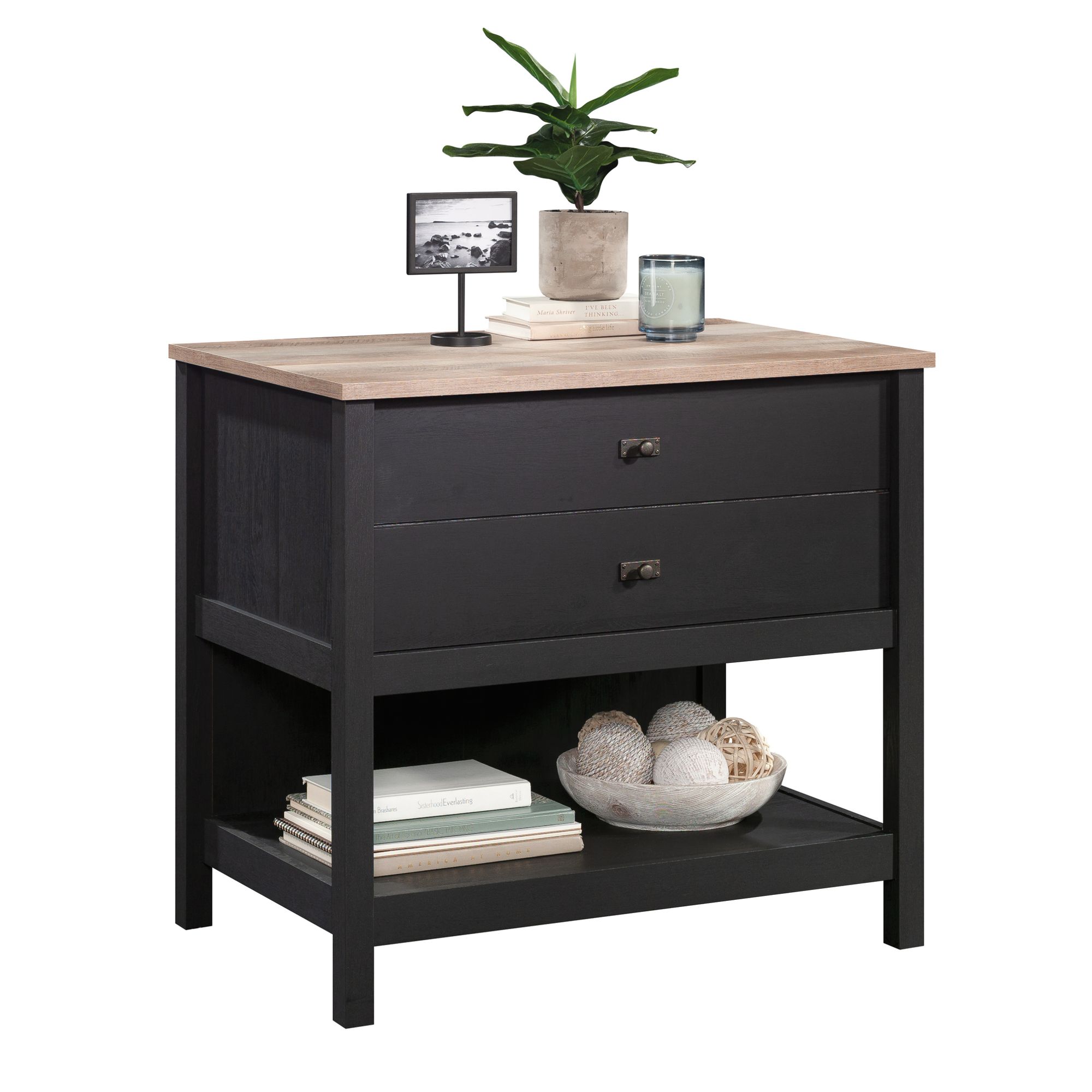  Cottage Road File Cabinet Raven Oak finish