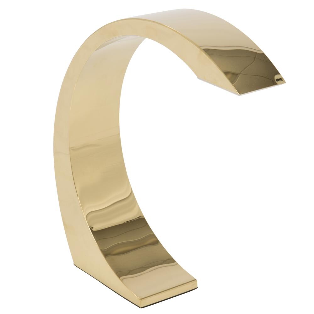LumiSource LS-ELMNT AU Element 13-in Gold Touch Downbridge Table Lamp with No Shade