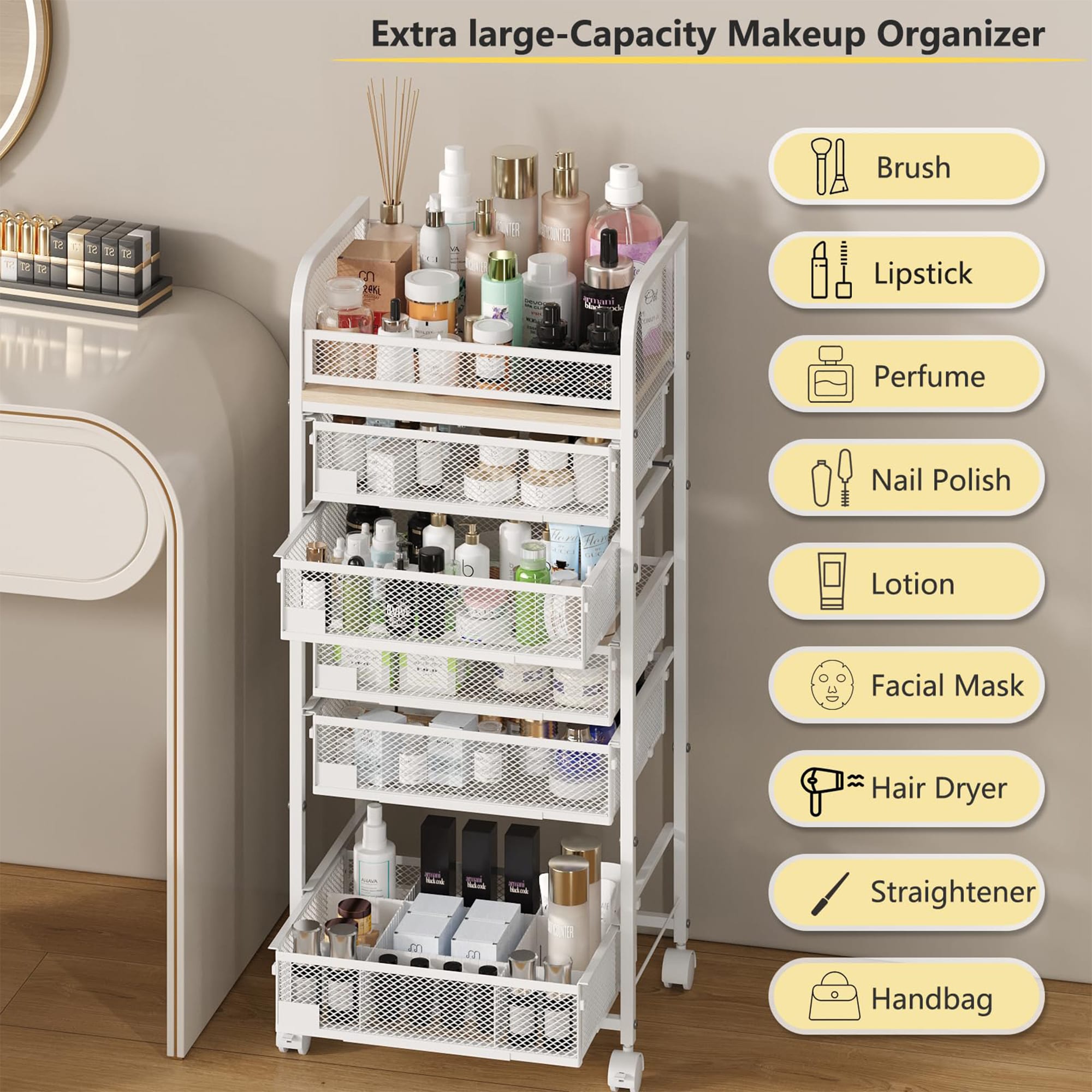 FurniFusion L-HZC-5 Vanity-Stools - View #3