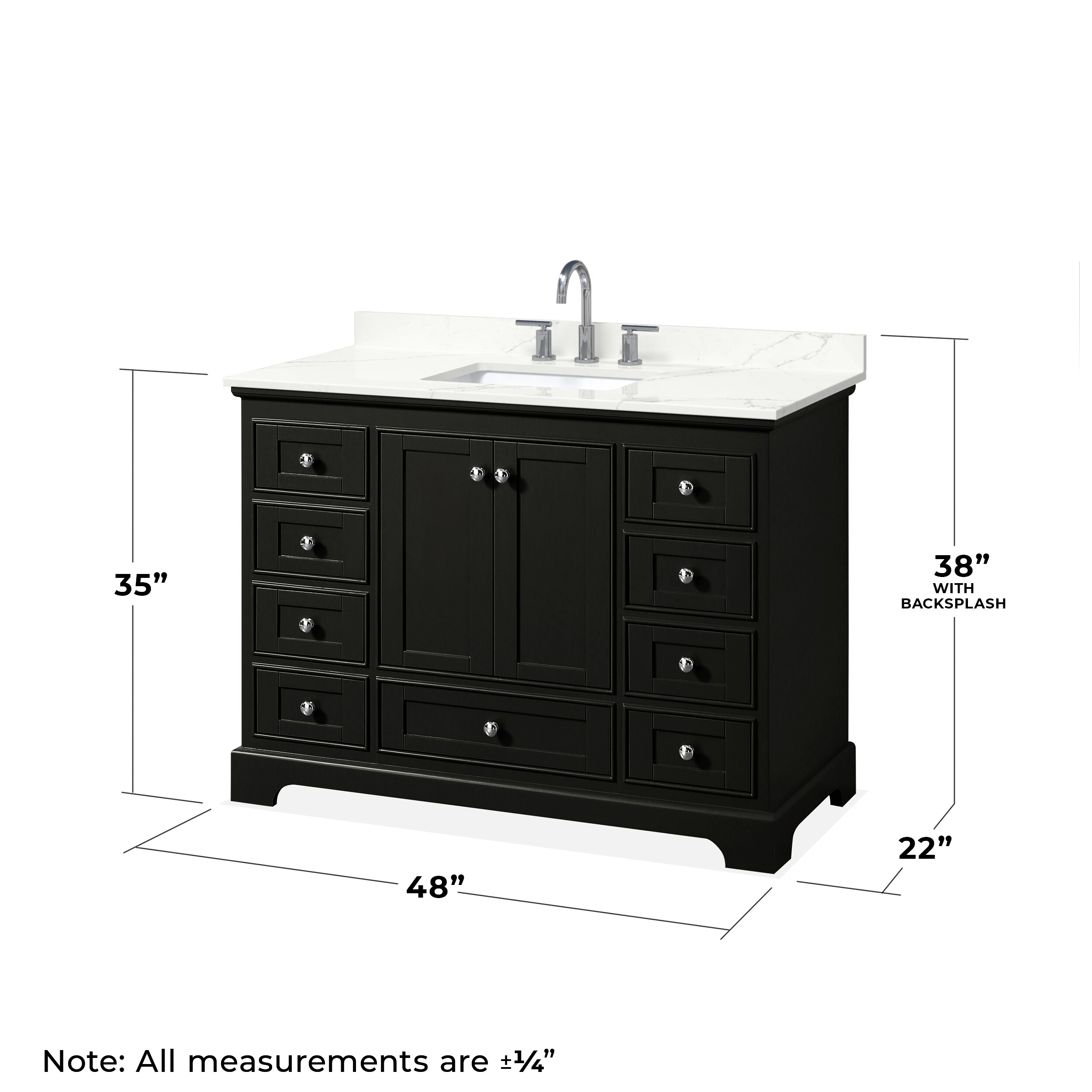 Wyndham Collection WCS202048SDEGTUS3MED Bath-Vanity-Combo - View #5