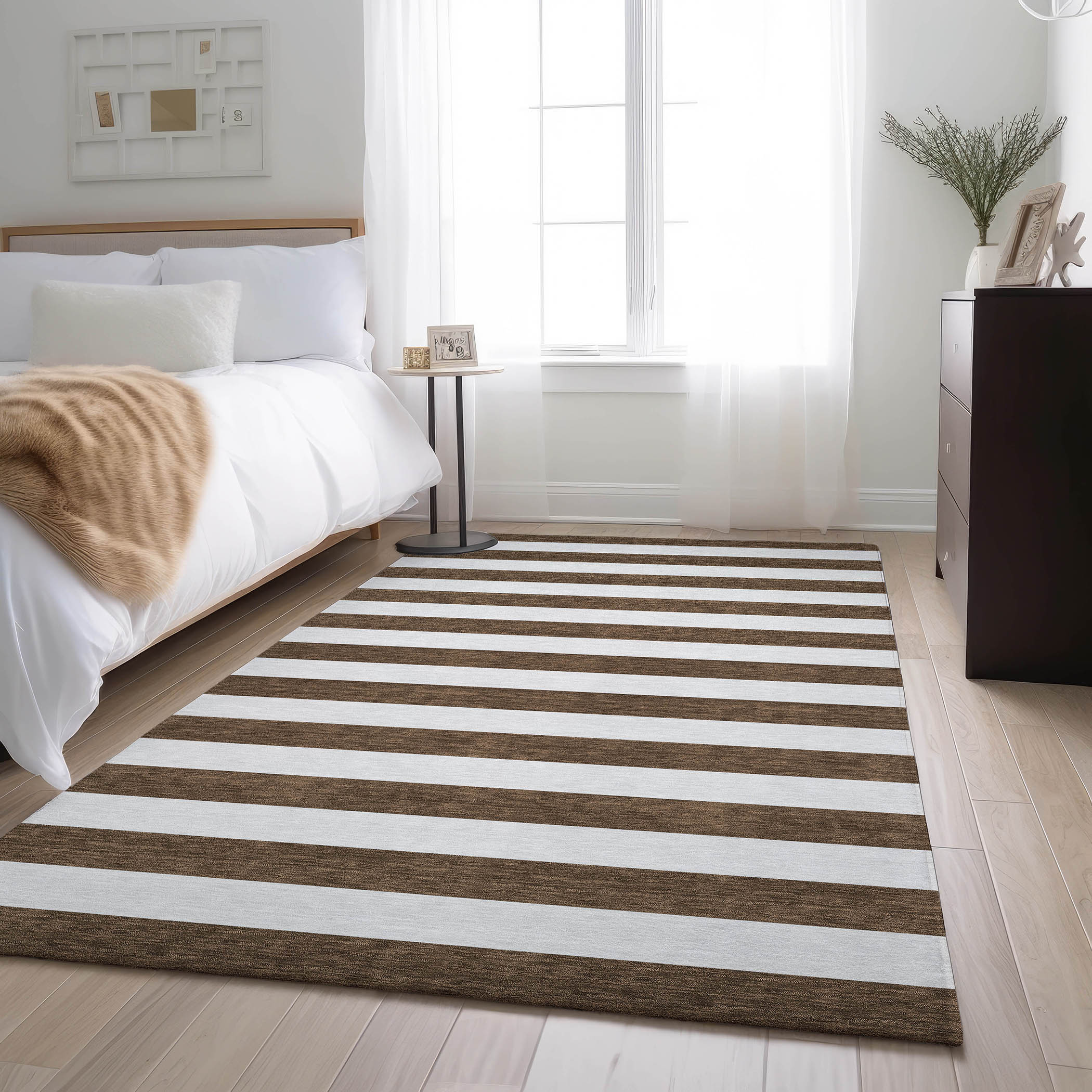 Addison Rugs AMF502BL3X5 Mayfield AMF502BL 3 x 5 (ft) Loomed Polyester Blush Rectangular Indoor Abstract Machine washable Area rug