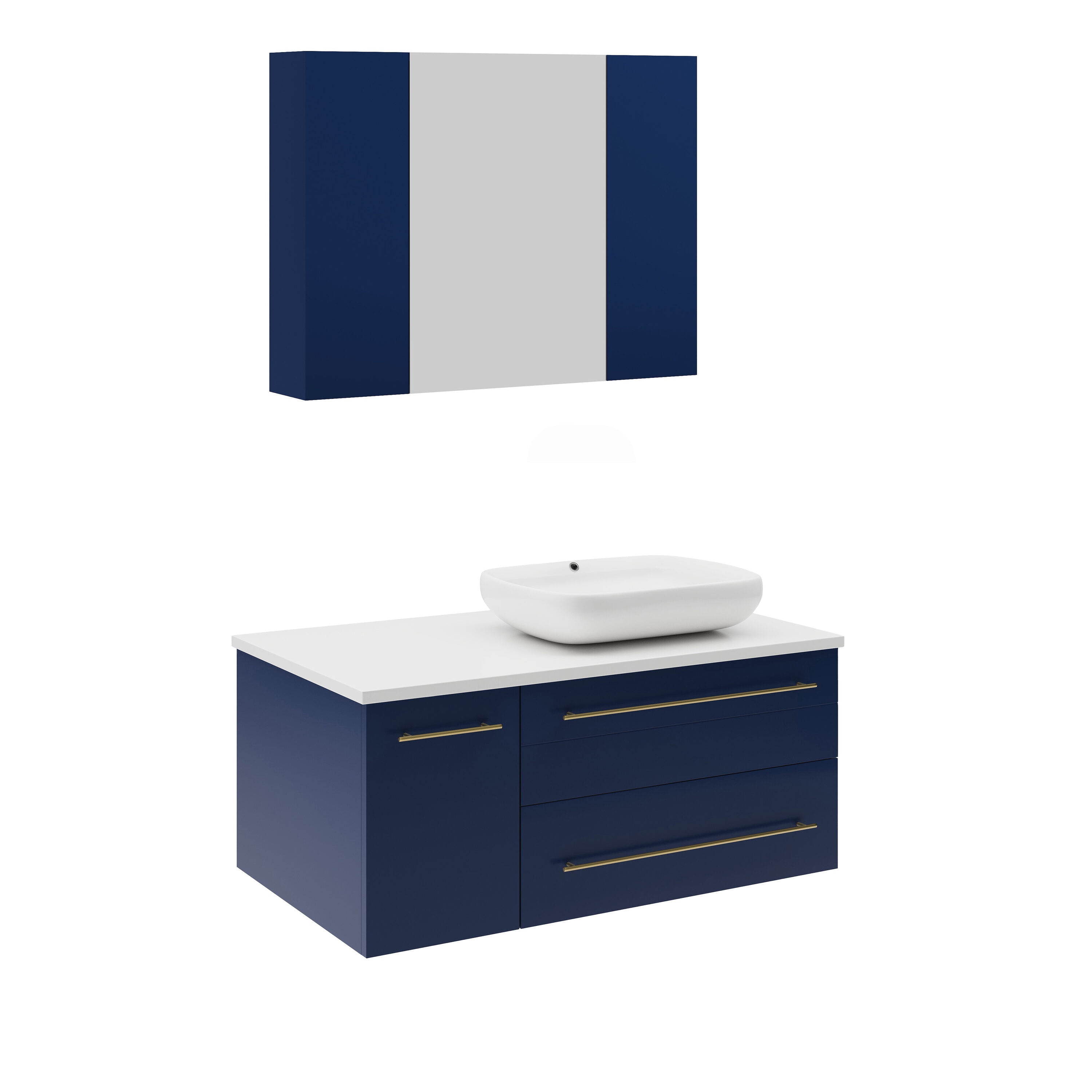 Fresca FVN6136RBL-VSL-R Bath-Vanity-Combo - View #2