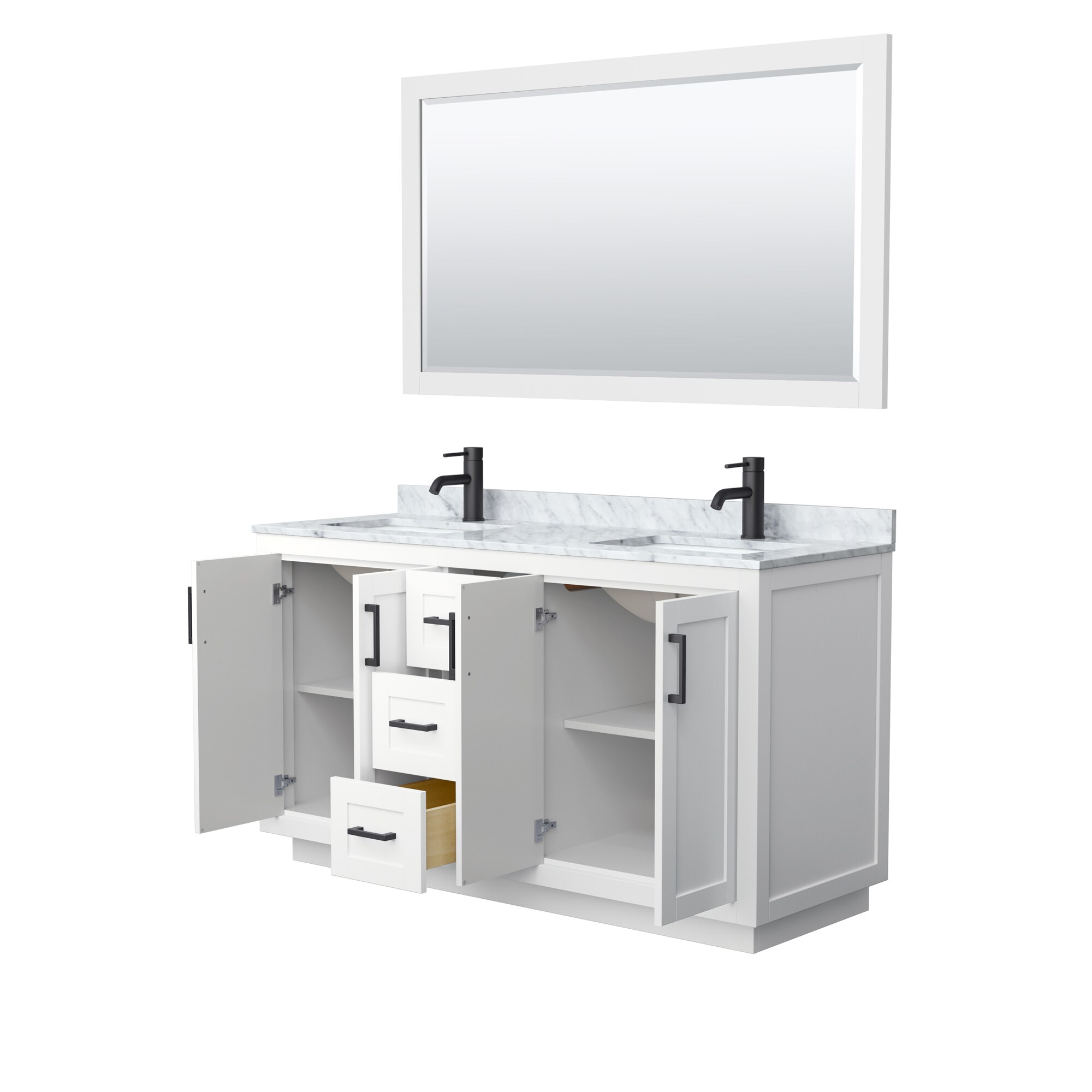 Wyndham Collection WCF292960DWBCMUNSM58 Bath-Vanity-Combo - View #3
