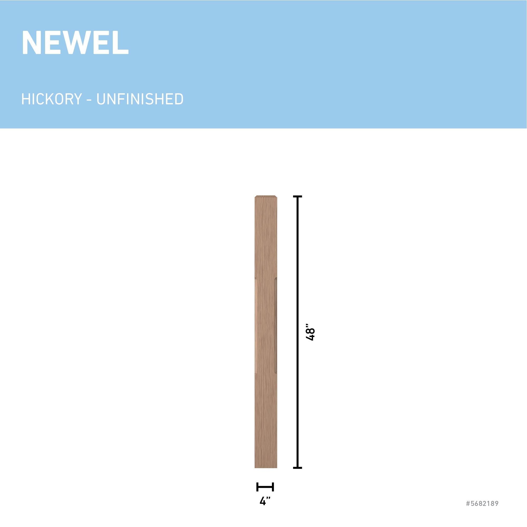L.J. Smith Stair Systems LJC-4002-HK Interior-Stairpart-Newel-Posts - View #3