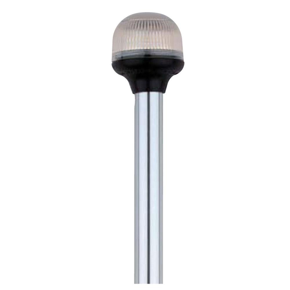 Attwood 5550-24Z1 LightArmor All-Around Fold Down Navigation Light- ZAMAK Base/Horizontal Mount, 24 in.