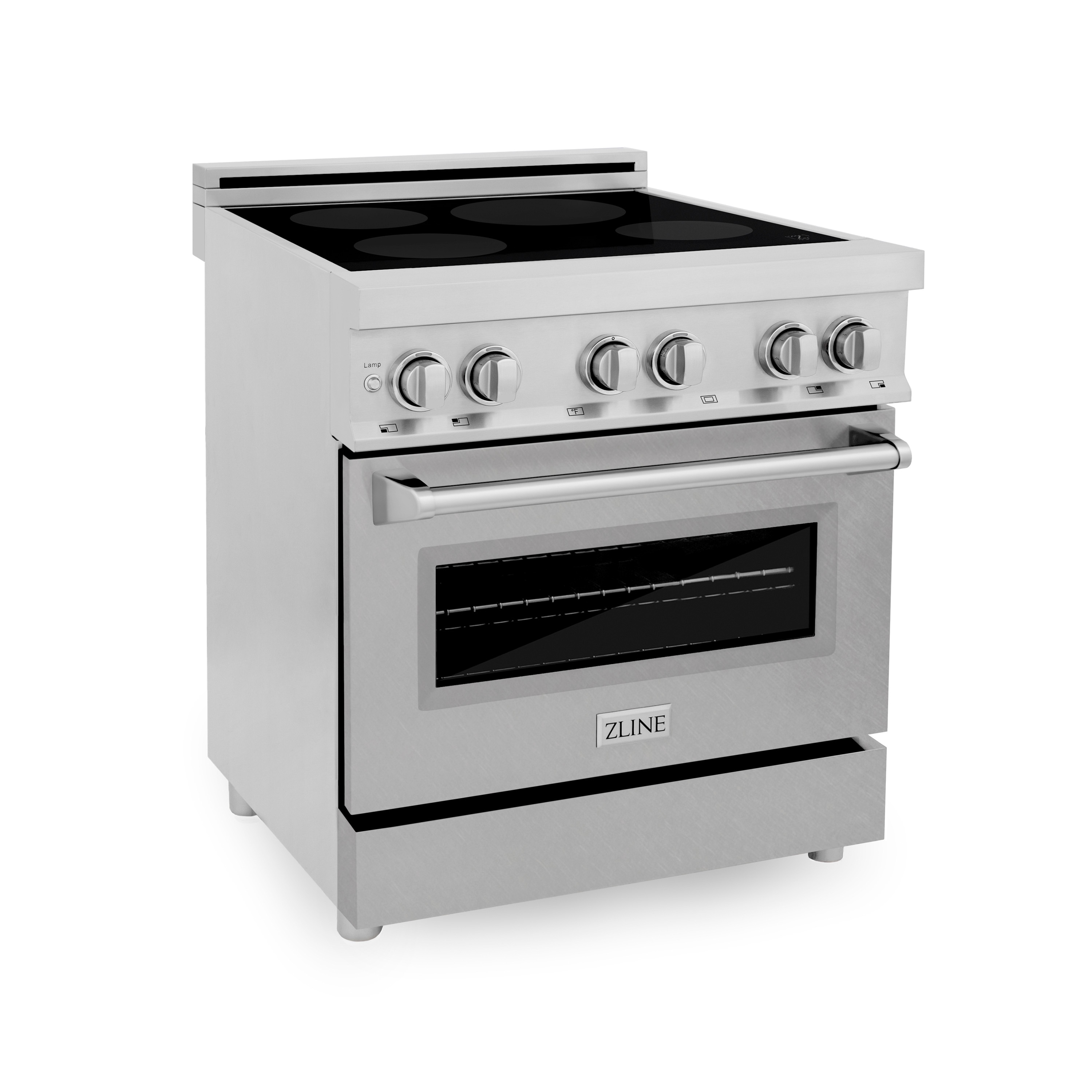 ZLINE KITCHEN & BATH RAINDS-SN-30 Legacy 30-in 4 Burners 4-cu ft Manual Cleaning Convection Oven Freestanding Single Induction Range (Fingerprint Resistant Stainless Steel)