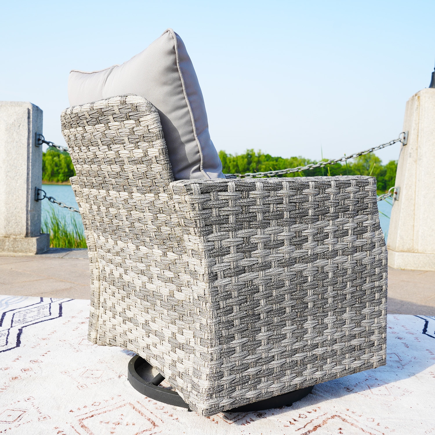 Direct Wicker DWC-2334SC-GR Patio-Chairs - View #3