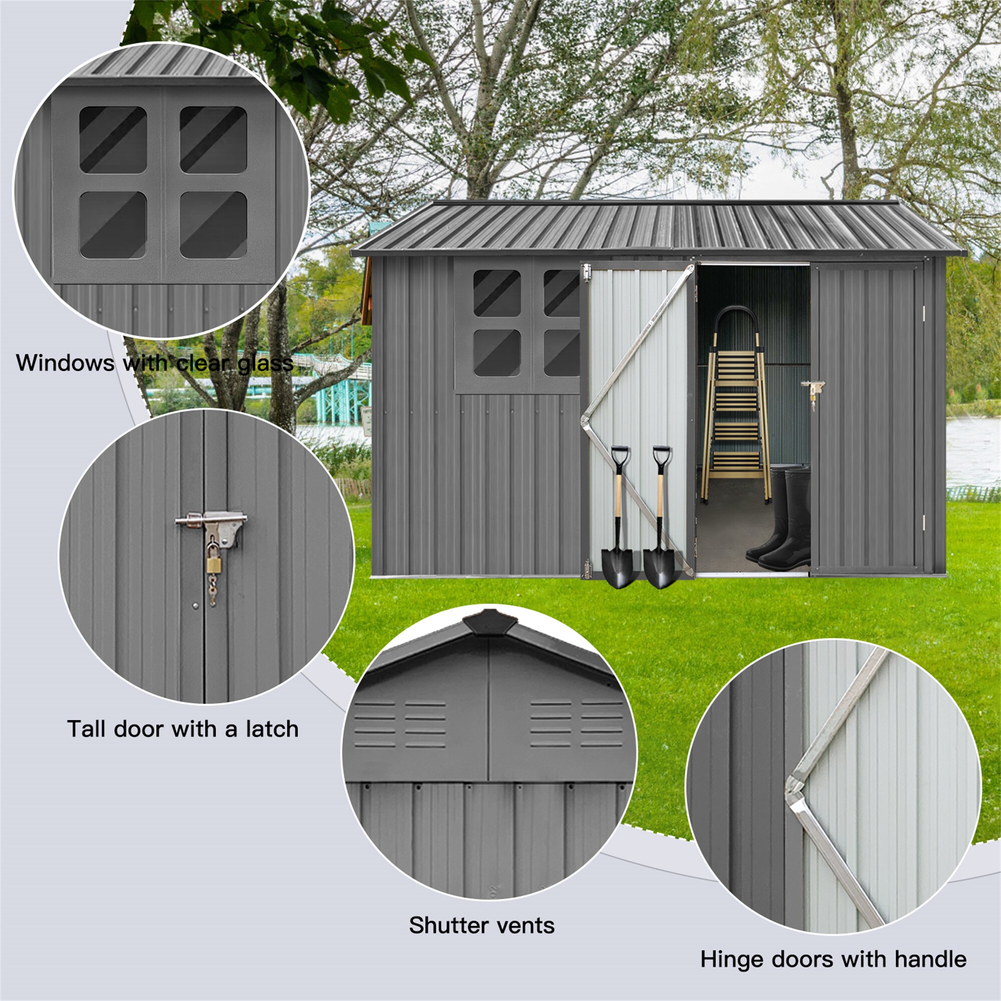BABOOM BOM-S00062-OR Metal-Storage-Buildings-Sheds - View #6