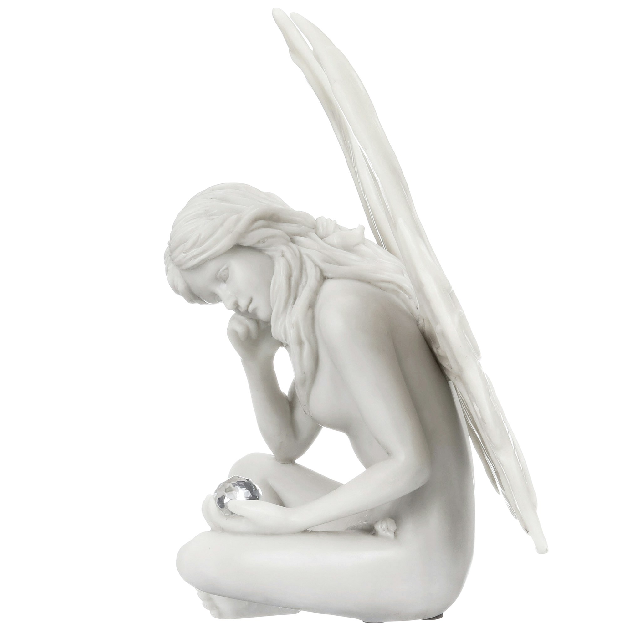 Design Toscano 10-in H x 7.5-in W Off-white Fairy Garden