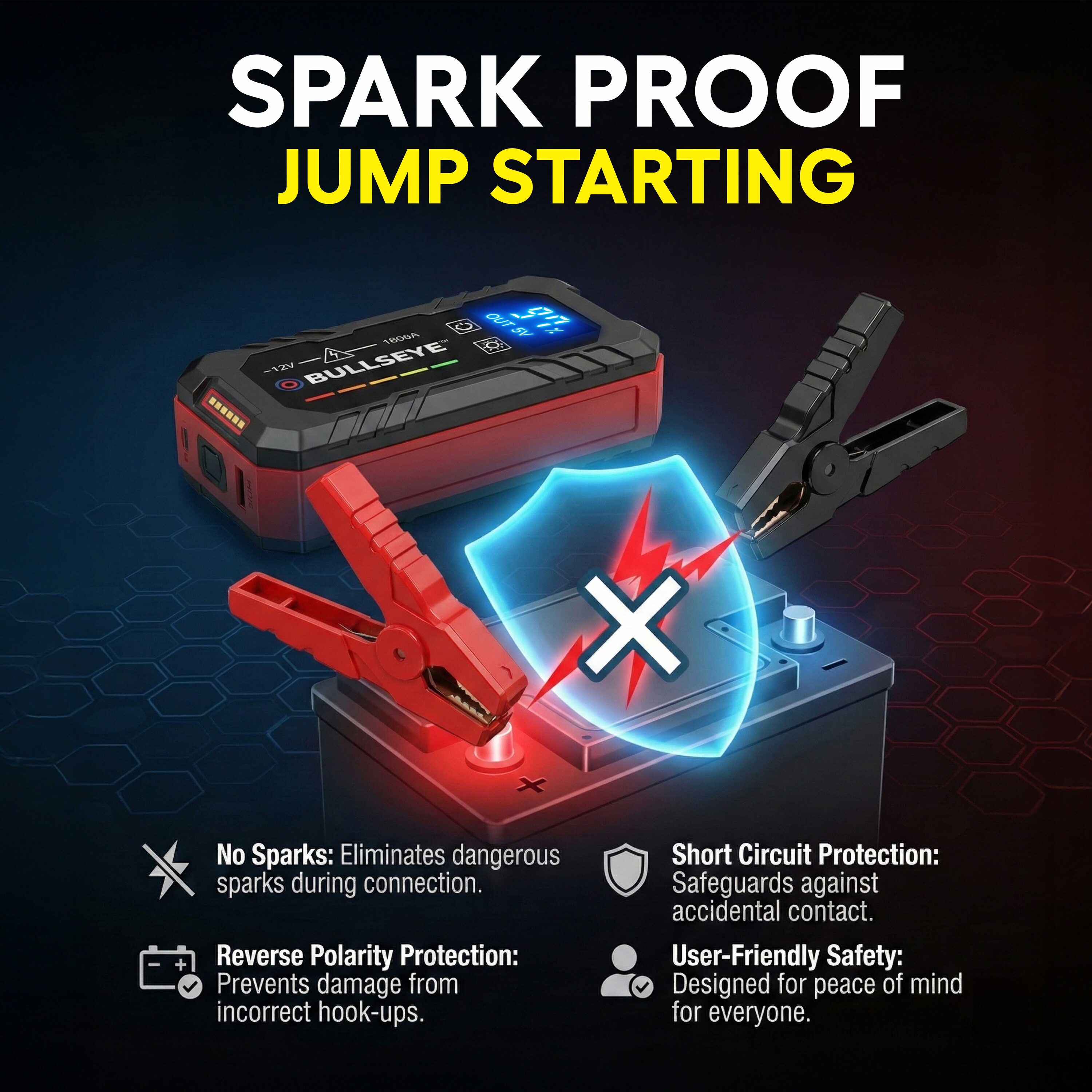 jumper booster box Peak Amp 12 Volt Jump Starter ES2500 Booster PAC 900