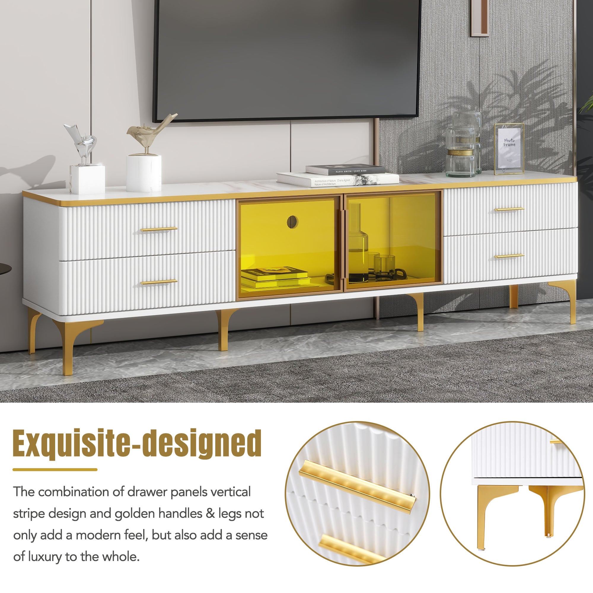ModernLuxe WF318087AAK Tv-Stands - View #3